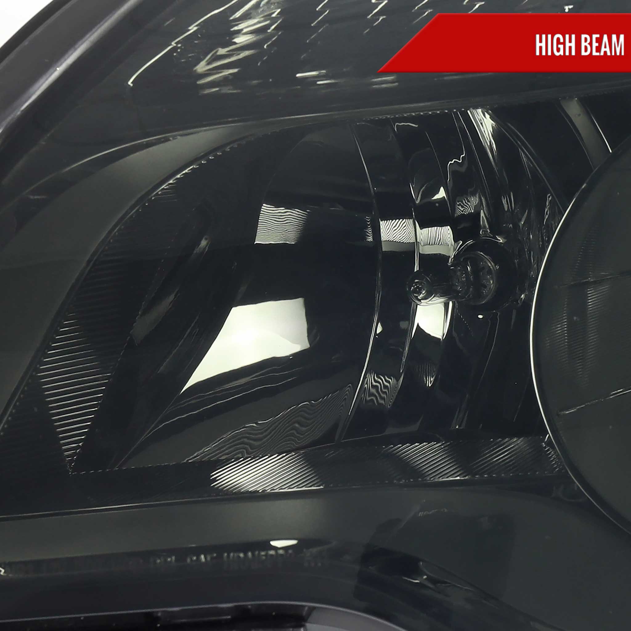 For Chevrolet Equinox 2010-2015 Factory Style Headlights Chrome Housing Smoked Lens