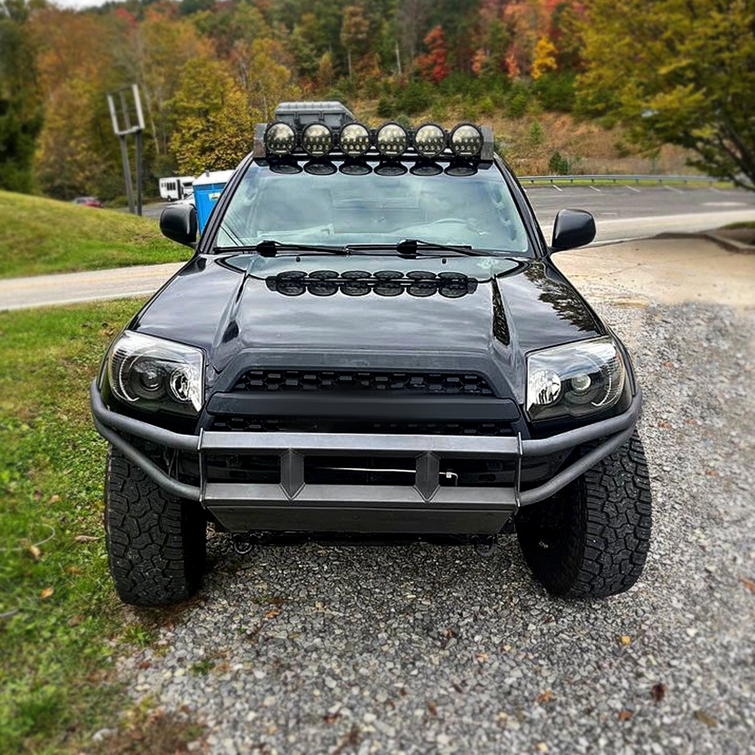 2006-2009 Toyota 4Runner SR5 Limited Projector Headlights Matt Black/Clear