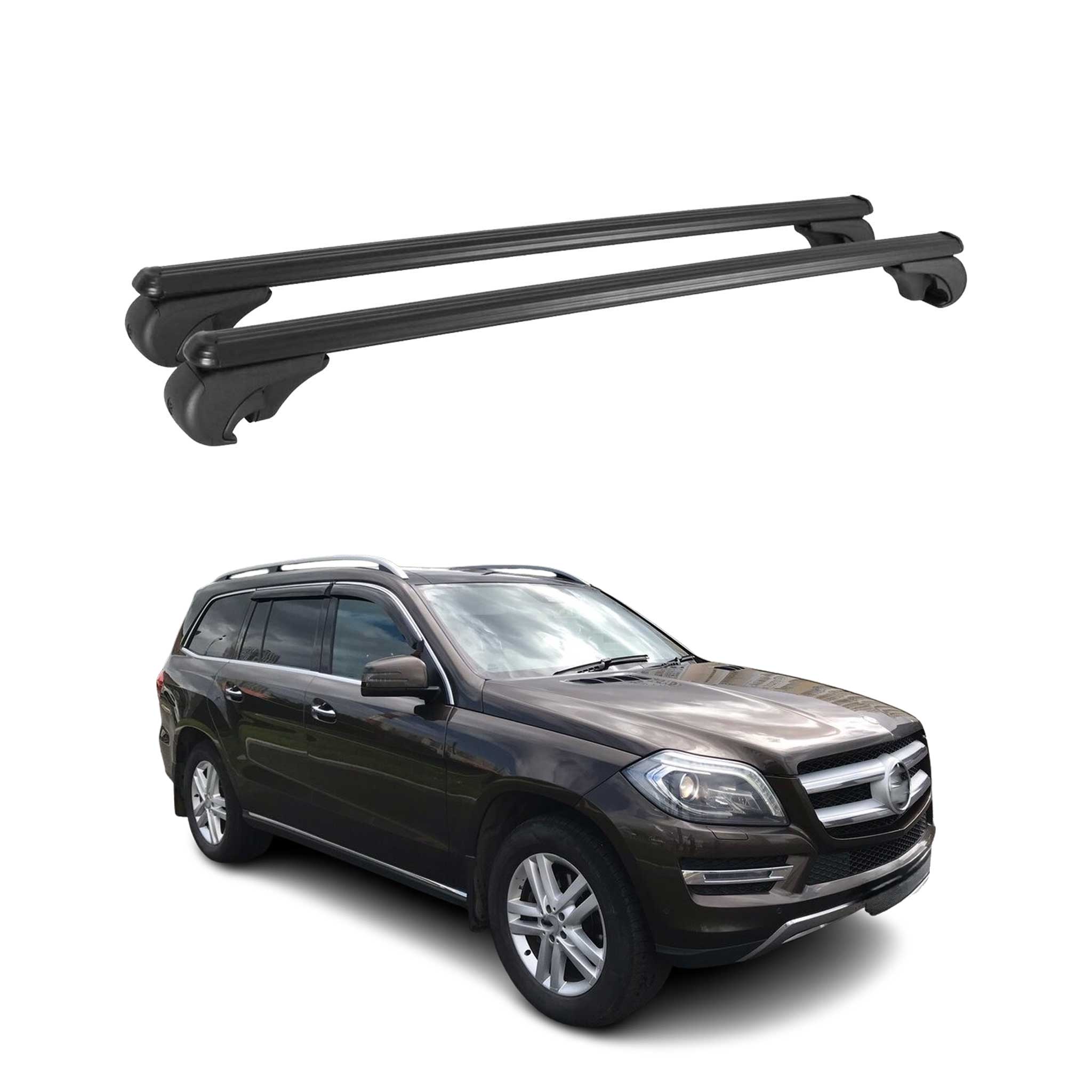 2013-2016 Mercedes GL Class X166 Roof Rack Cross Bars Black
