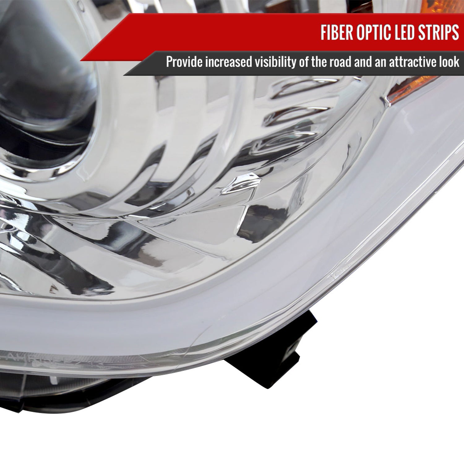2014-2021 Toyota Tundra LED Projector Headlights Chrome Housing/Clear Lens