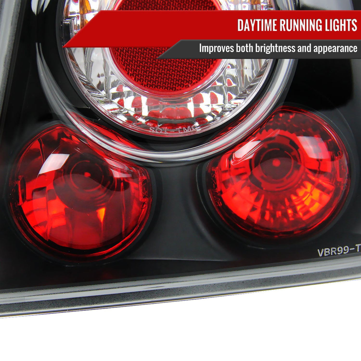 1999-2005 VW Jetta/Bora Mk4 Sedan Tail Lights Matte Black/Clear Lens