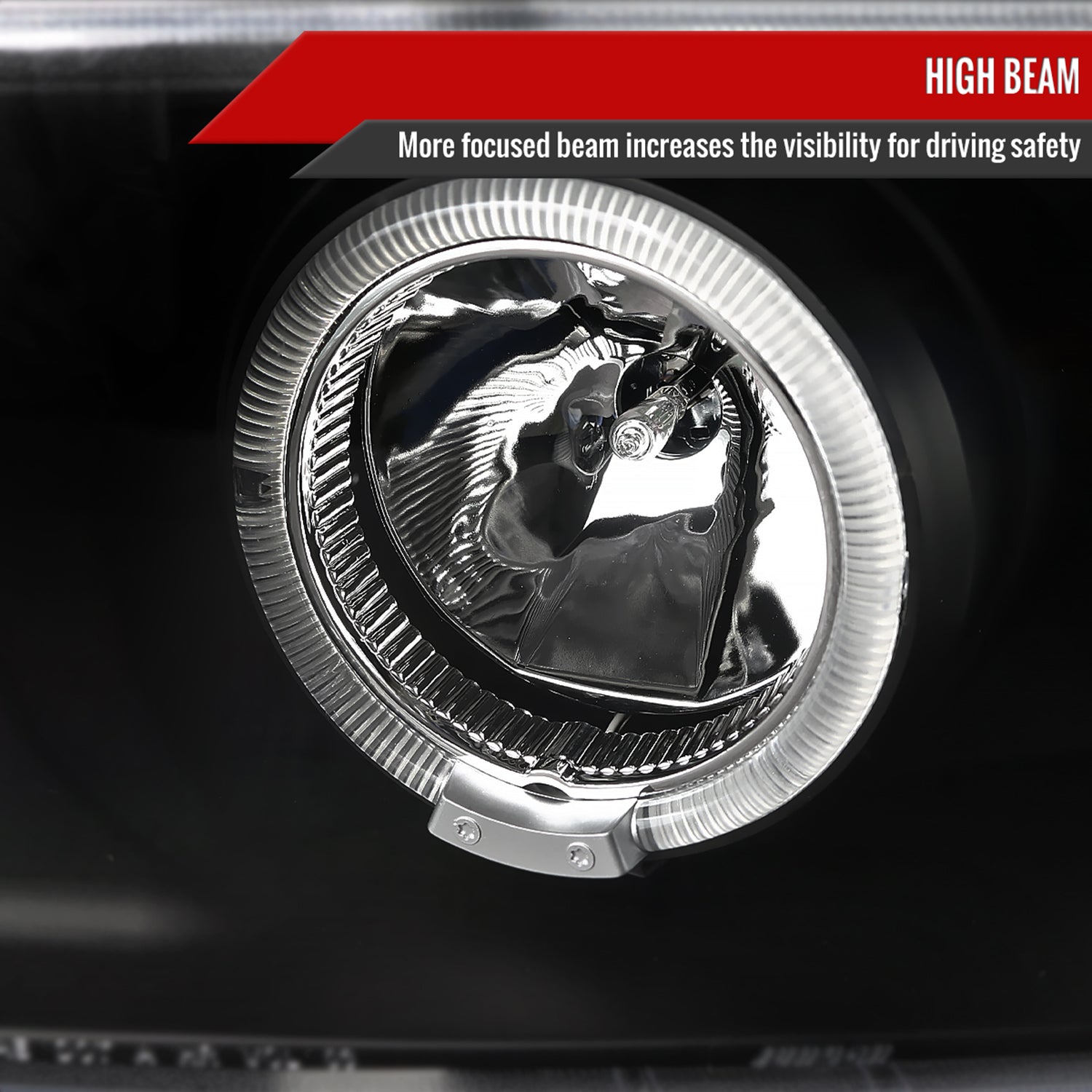 2004-2012 Chevy Colorado/ GMC Canyon Dual Halo Projector Headlights Matt Black