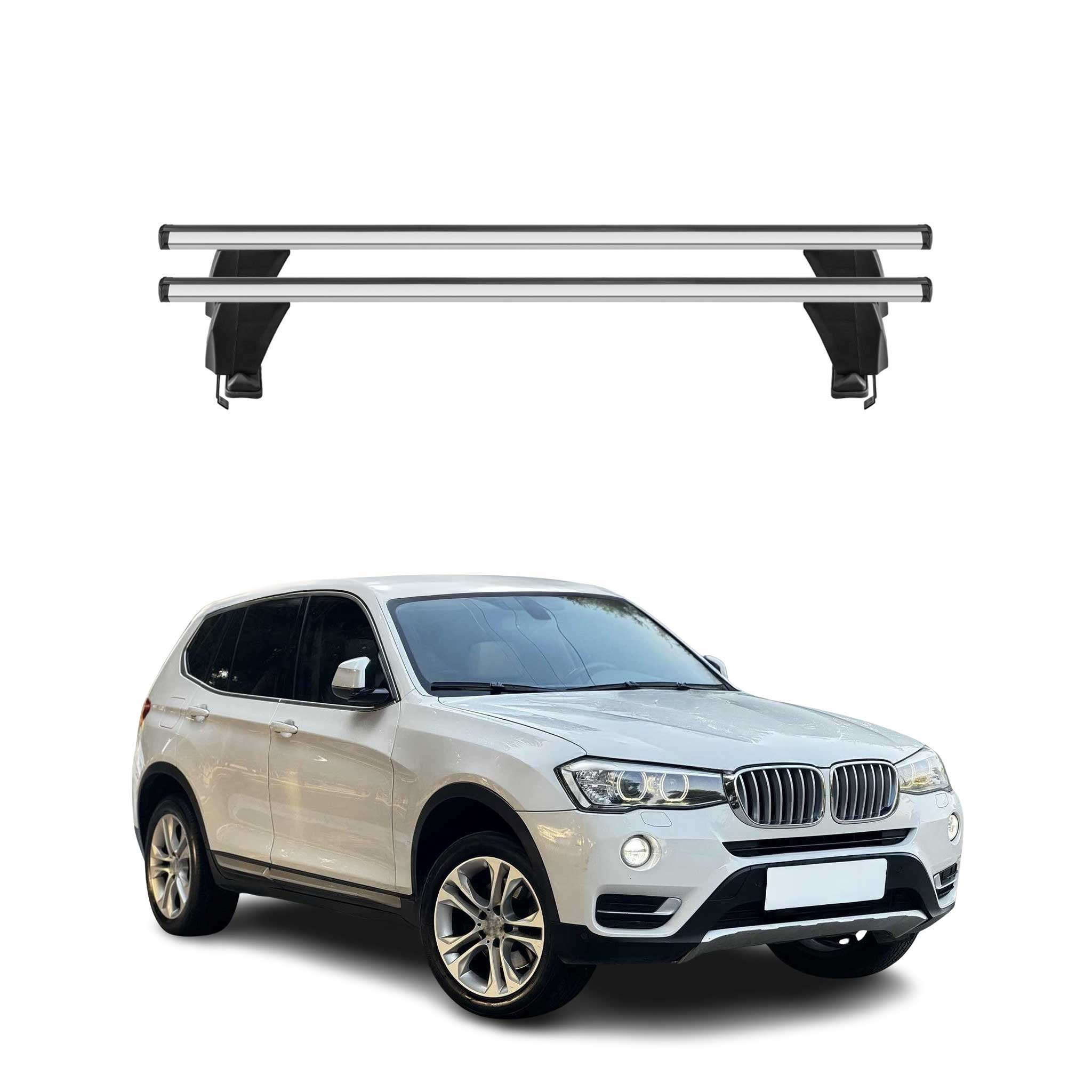 2011-2017 BMW X3 F25 Roof Rack Cross Bars Silver