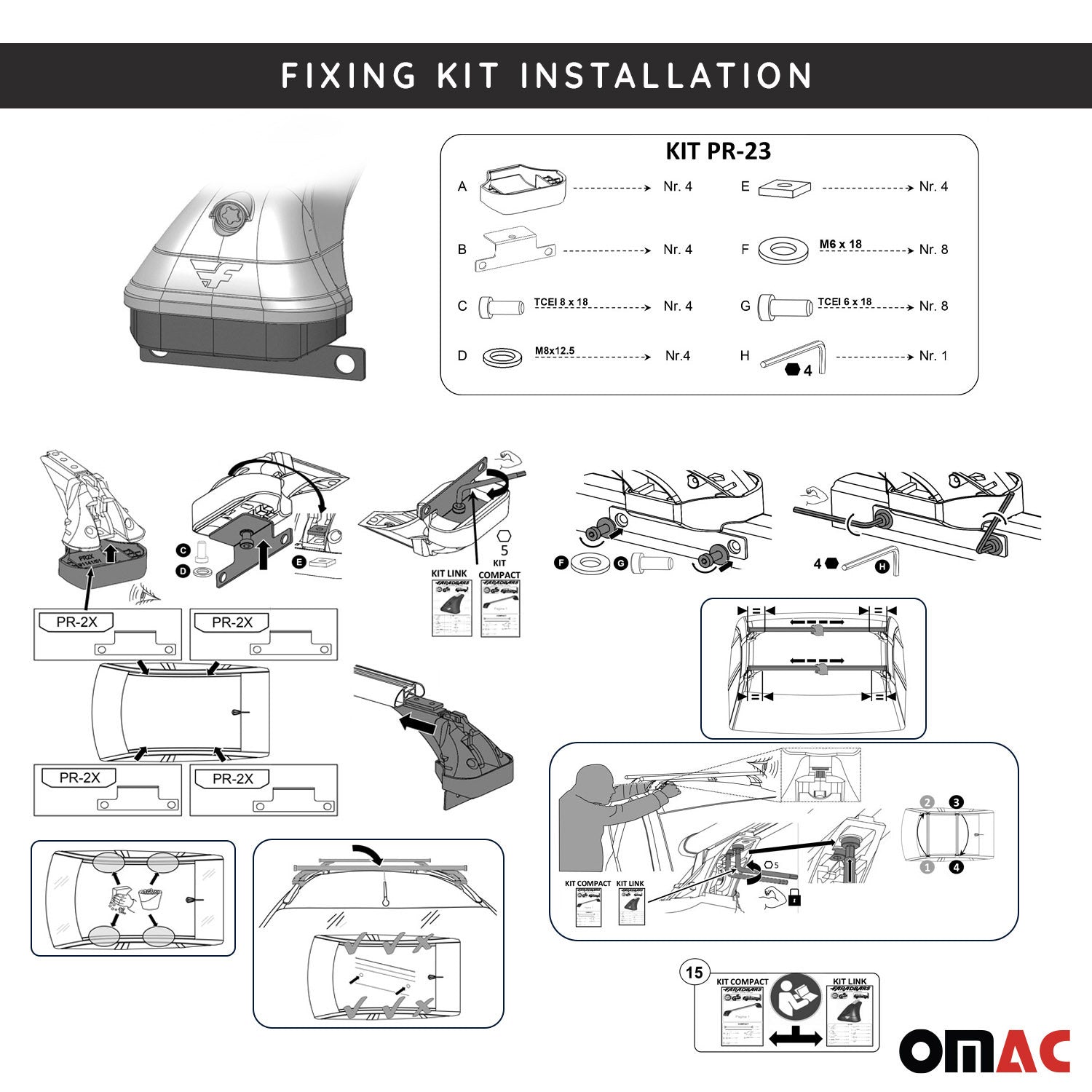 2017-2025 Jeep Compass Roof Racks Cross Bars Silver