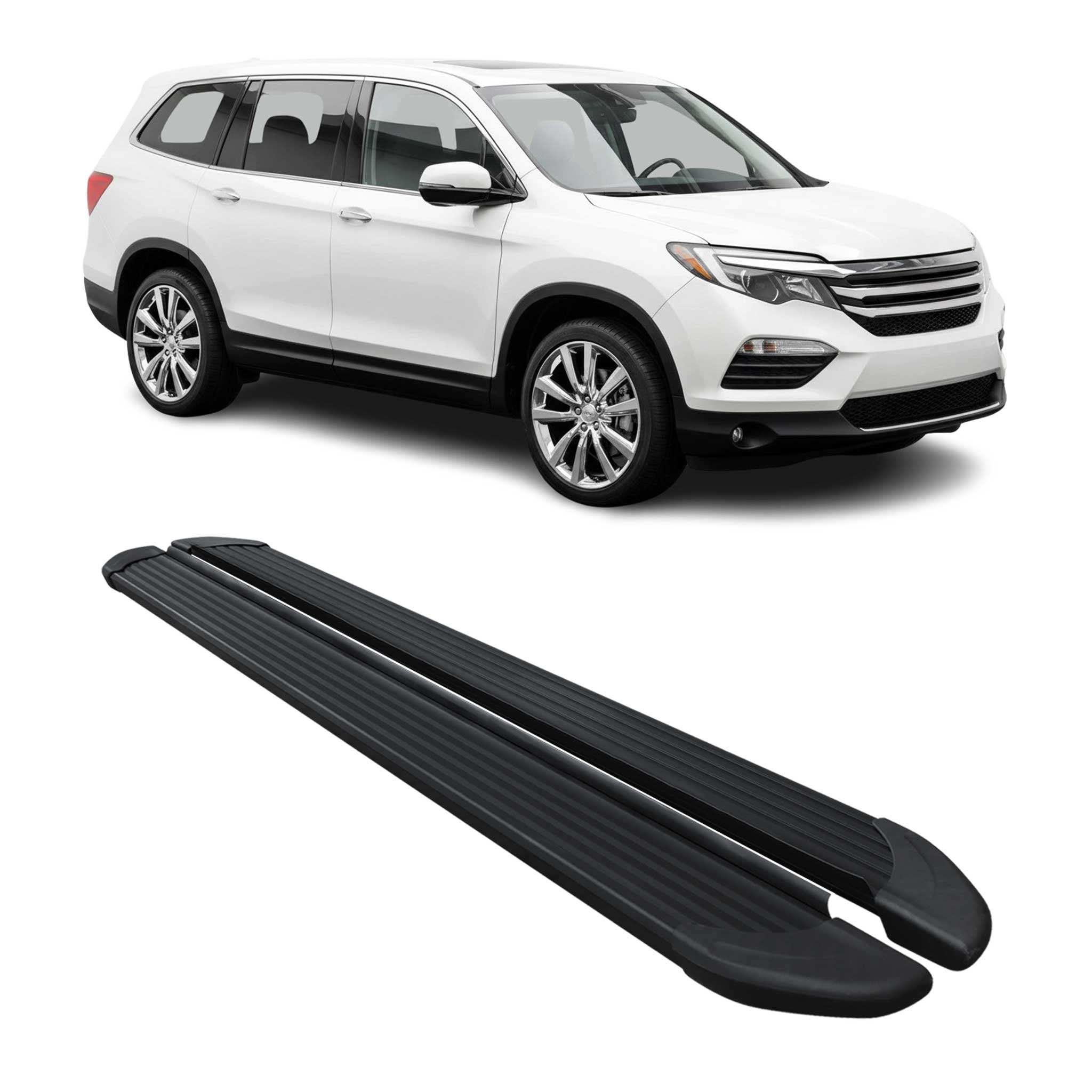 2016-2022 Honda Pilot Running Boards Side Steps Black