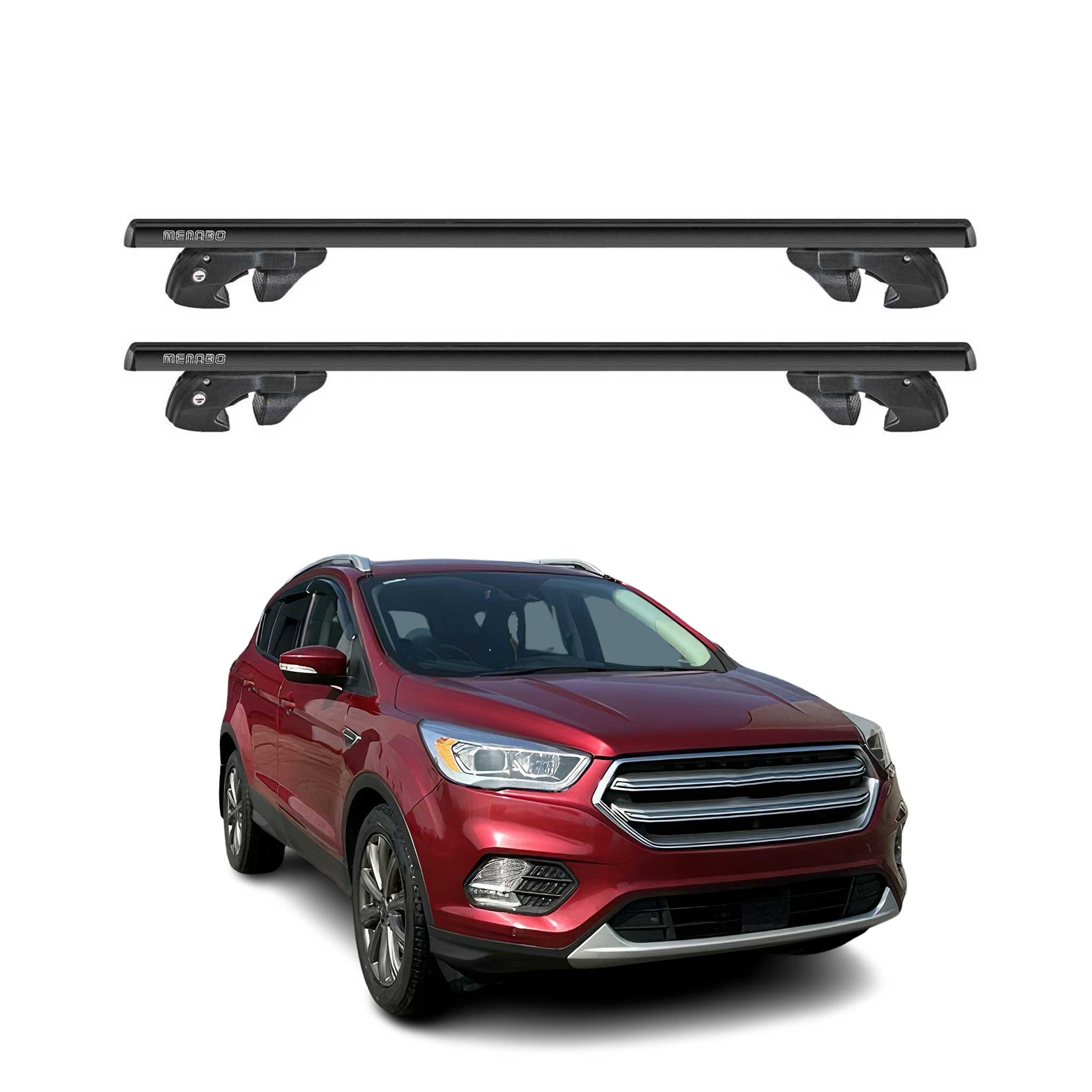 2013-2019 Ford Escape Roof Rack Cross Bars Black