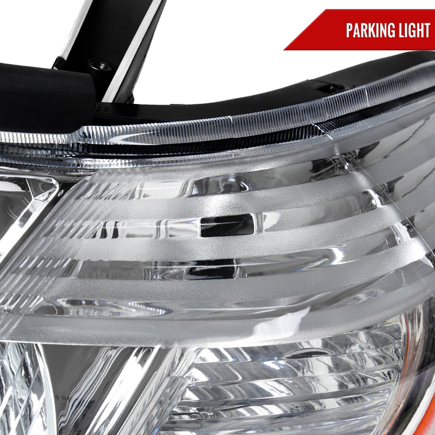 2008-2010 Toyota Highlander Factory Halogen Headlights Chrome/Clear