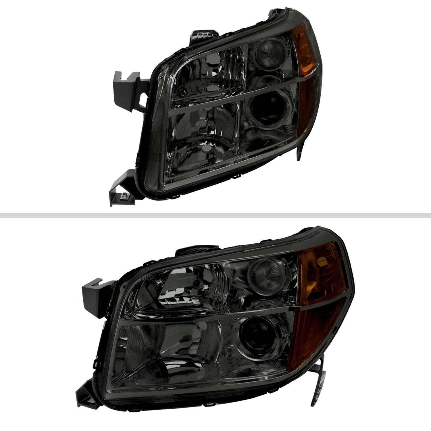2006-2008 Honda Pilot Projector Style Headlights Chrome Housing/Smoke Lens
