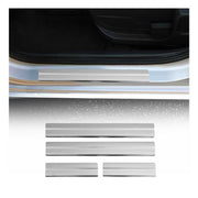 2017-2025 Mazda CX-5 2.gen Door Sill Scuff Plate Scratch Protector Stainless Steel Silver 4x