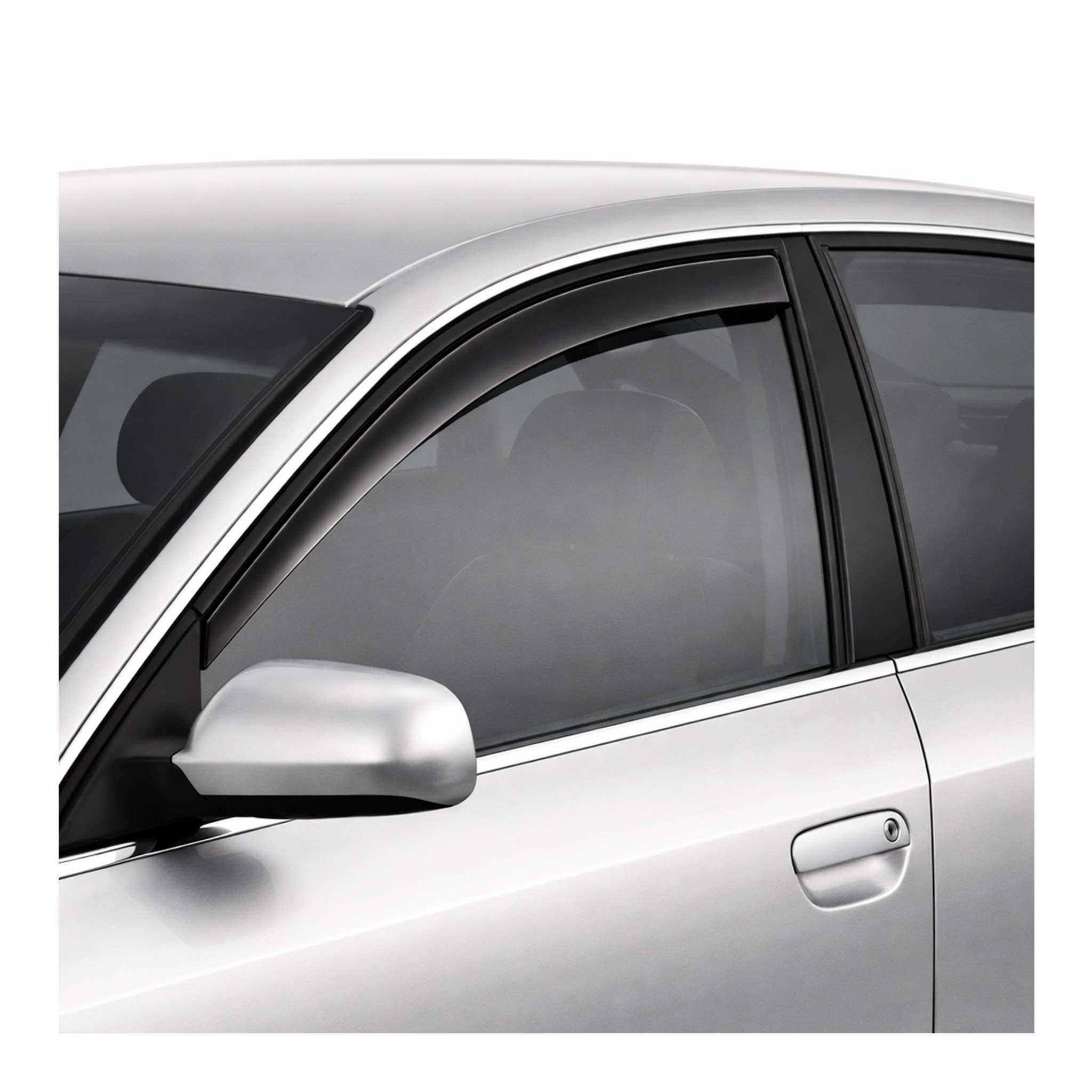 1997-2001 Audi A6 C5 All Models 4B Window Visor Vent Rain Deflector 2Pcs Smoke