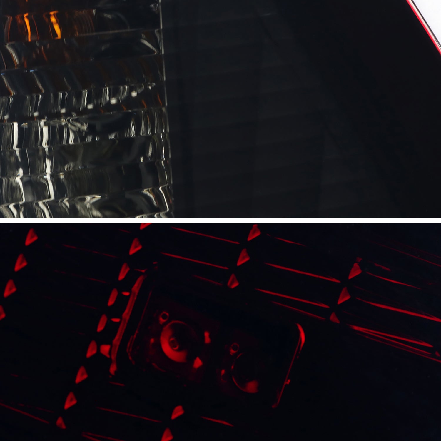 1998-2005 Mercedes Benz W163 M Class LED Tail Lights Chrome/Red Smoke Lens