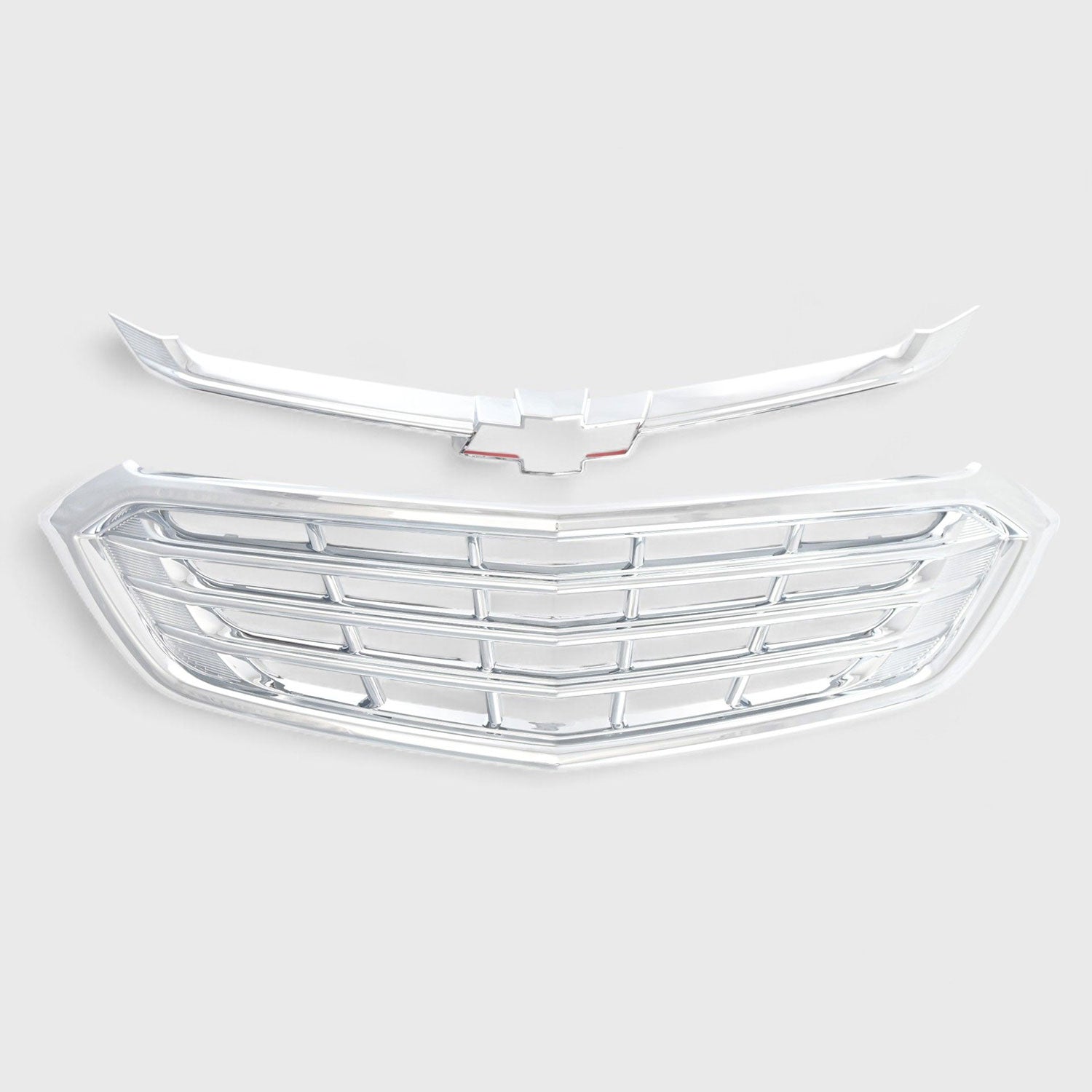 2018-2021 Chevrolet Equinox Grille Overlay Chrome 2Pcs ABS Plastic