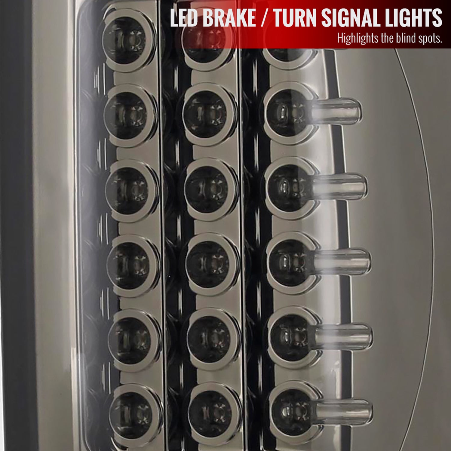 2002-2006 Dodge RAM LED Tail Lights Chrome Housing/Smoke Lens