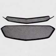 2016-2017 Chevrolet Equinox Grille Overlay Gloss Black 2Pcs ABS Plastic