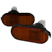 1992-1995 Honda Civic Amber Smoke Lens Side Marker Flat Style Lights