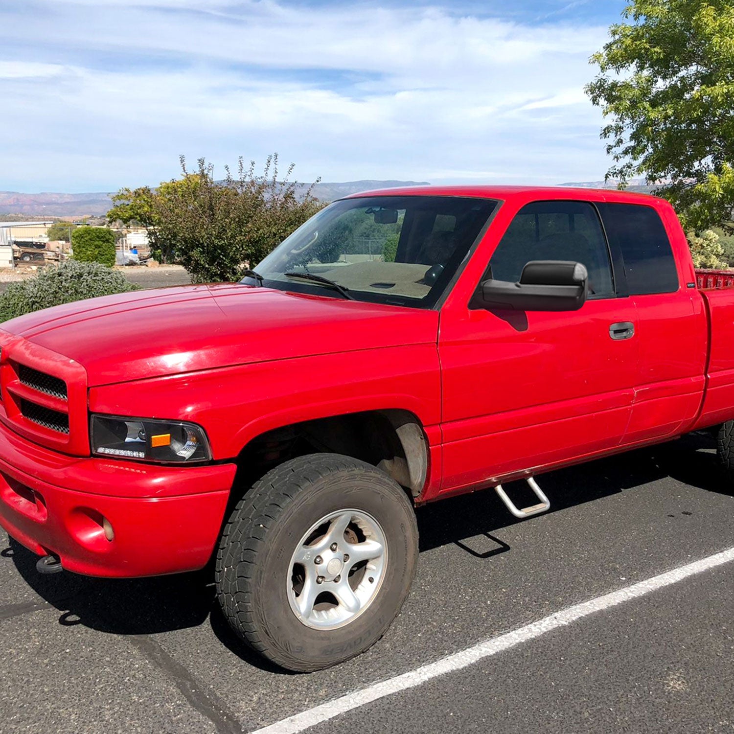 1998-2001 Dodge RAM 1500 2500 3500 Black Heated Towing Mirrors & Turn Signal