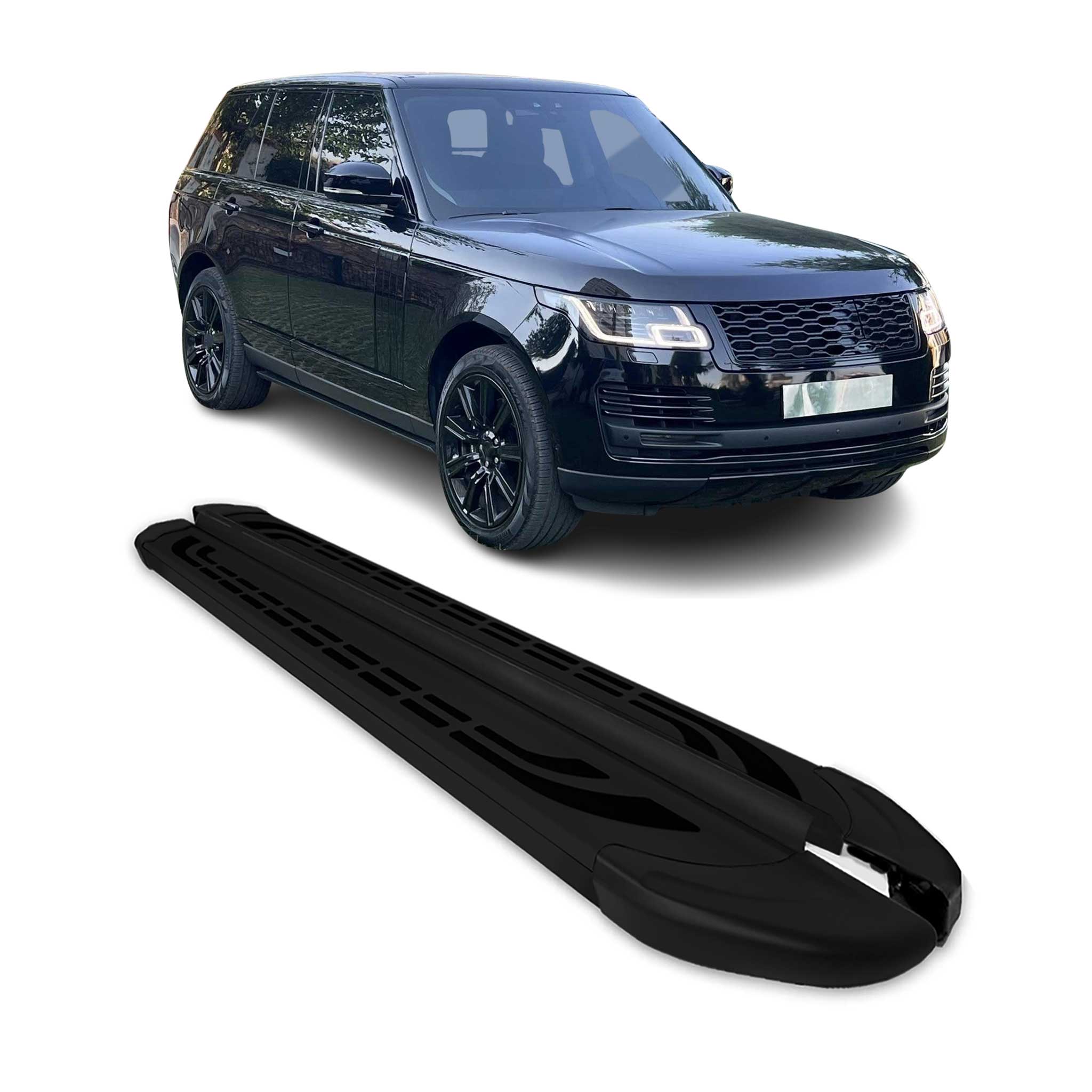 2013-2021 Land Rover Range Rover Running Boards Side Steps Black