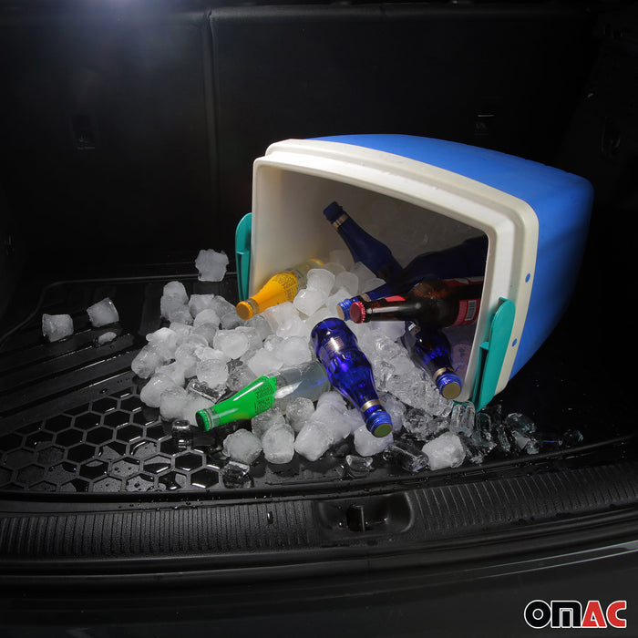 Trimmable Floor Mats & Cargo Liner Waterproof for Toyota Sienna 3D Black 6 Pcs