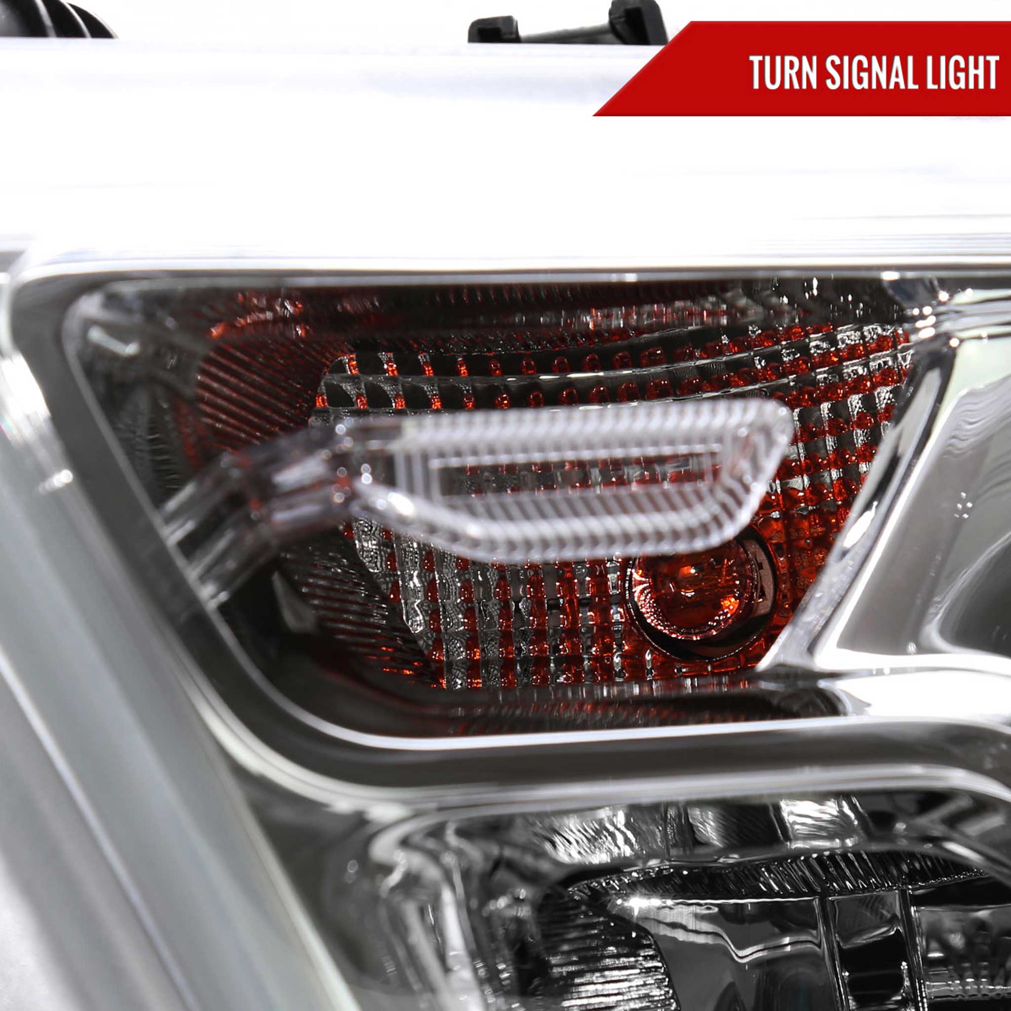 For Dodge RAM 1500 2019-2024 Factory Style Crystal Headlight  Driver Side Only Chrome Housing Clear Lens