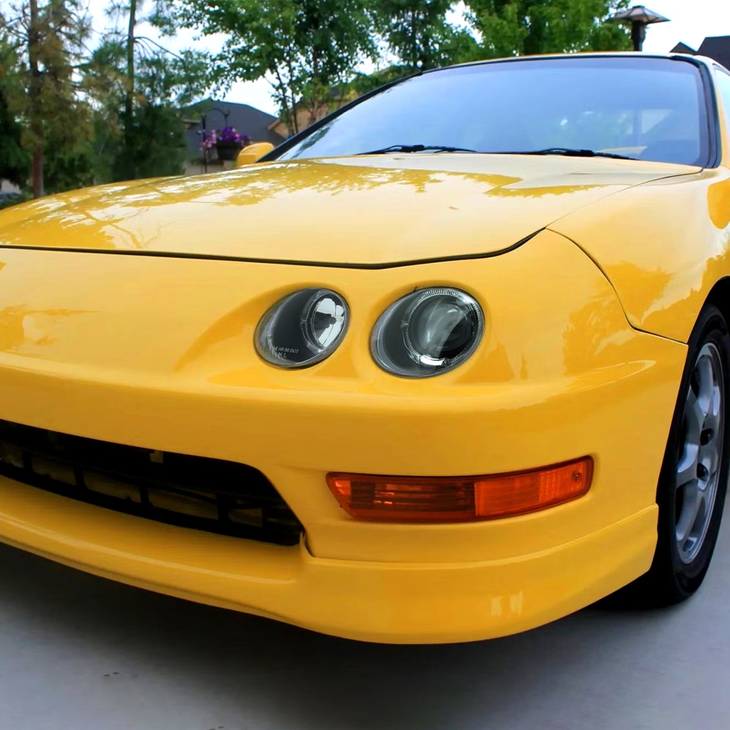 1994-1997 Acura Integra 3DR/4DR Dual Halo Projector Headlights Matt Black