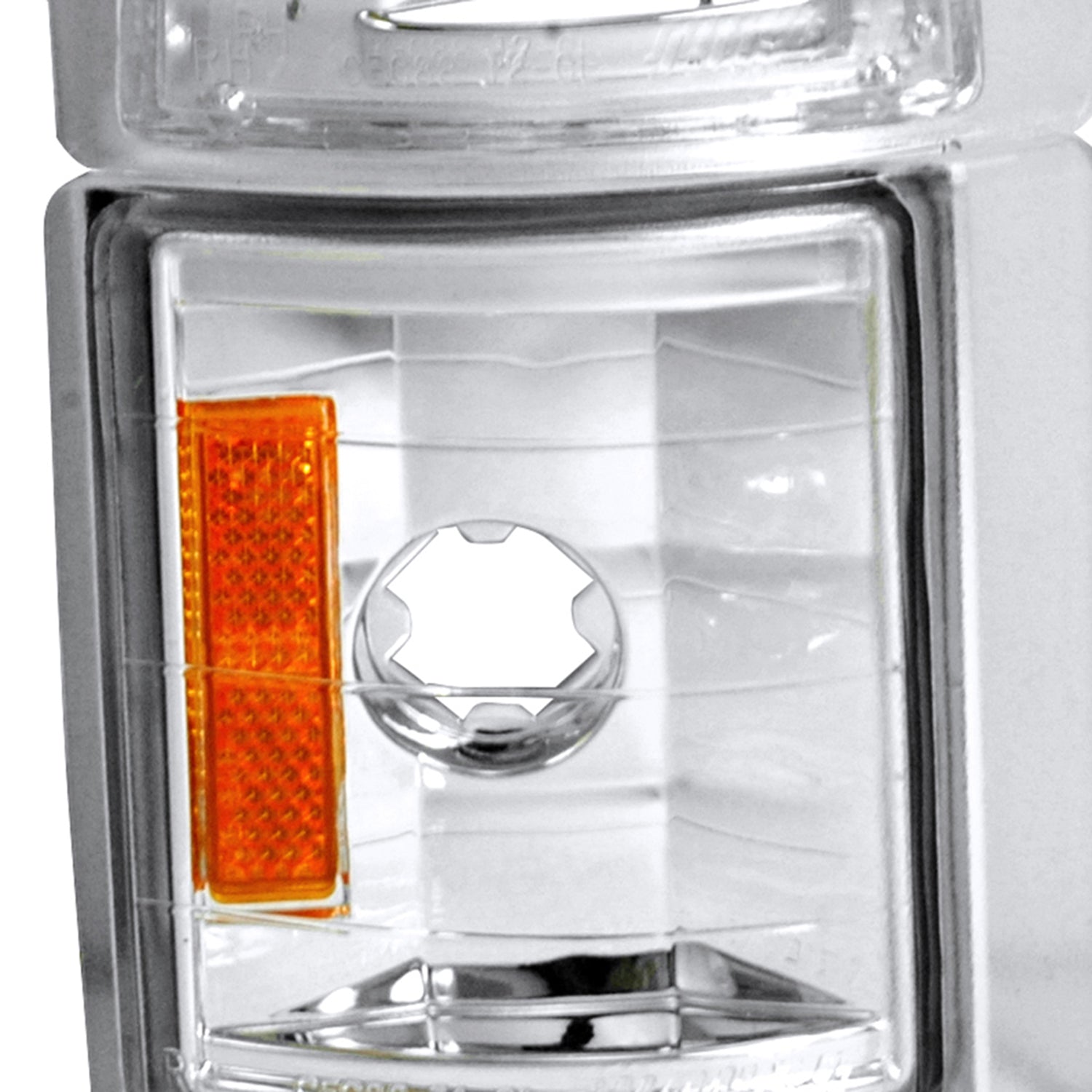 1994-1998 GMC Sierra/Yukon/Suburban Corner Lights Amber Reflectors Chrome