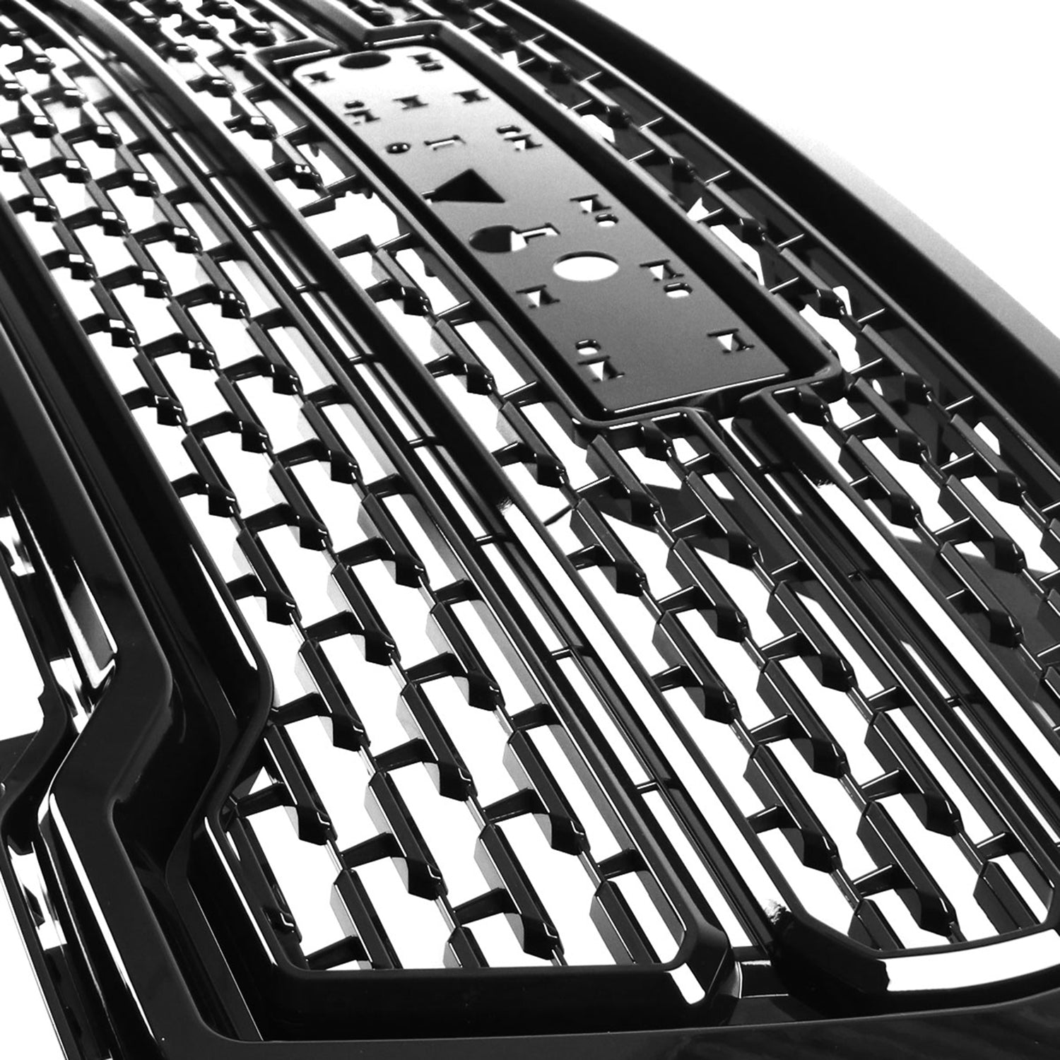 2019-2020 GMC Sierra 1500 Glossy Black ABS Mesh Grille