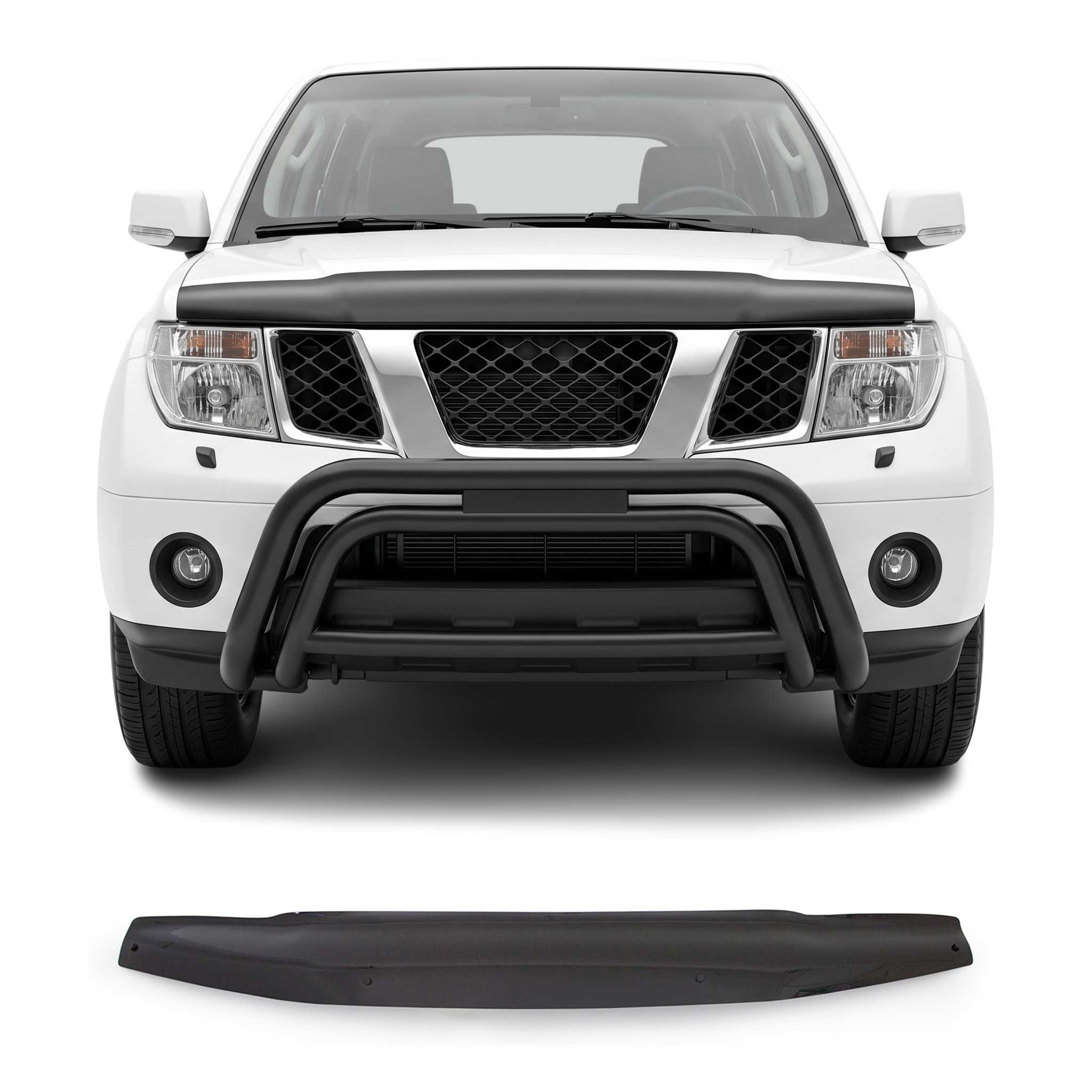 2005-2021 Nissan Frontier Front Bug Shield Hood Deflector 1 Pc Smoke