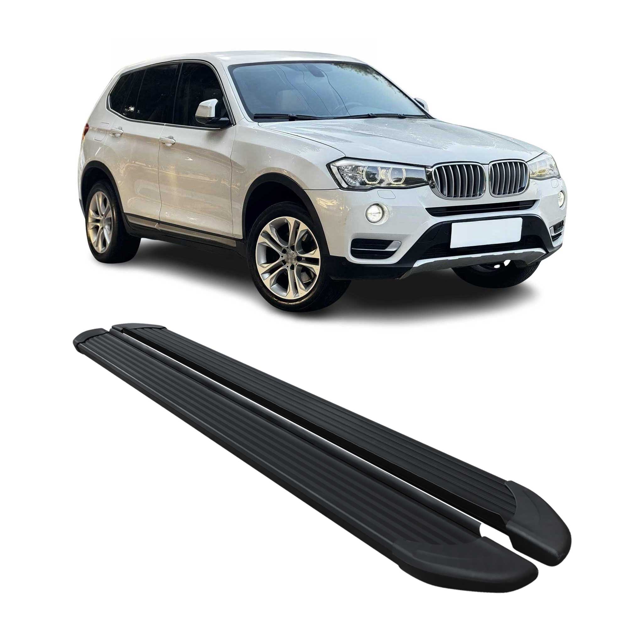 2011-2017 BMW X3 F25 Running Boards Side Steps Black