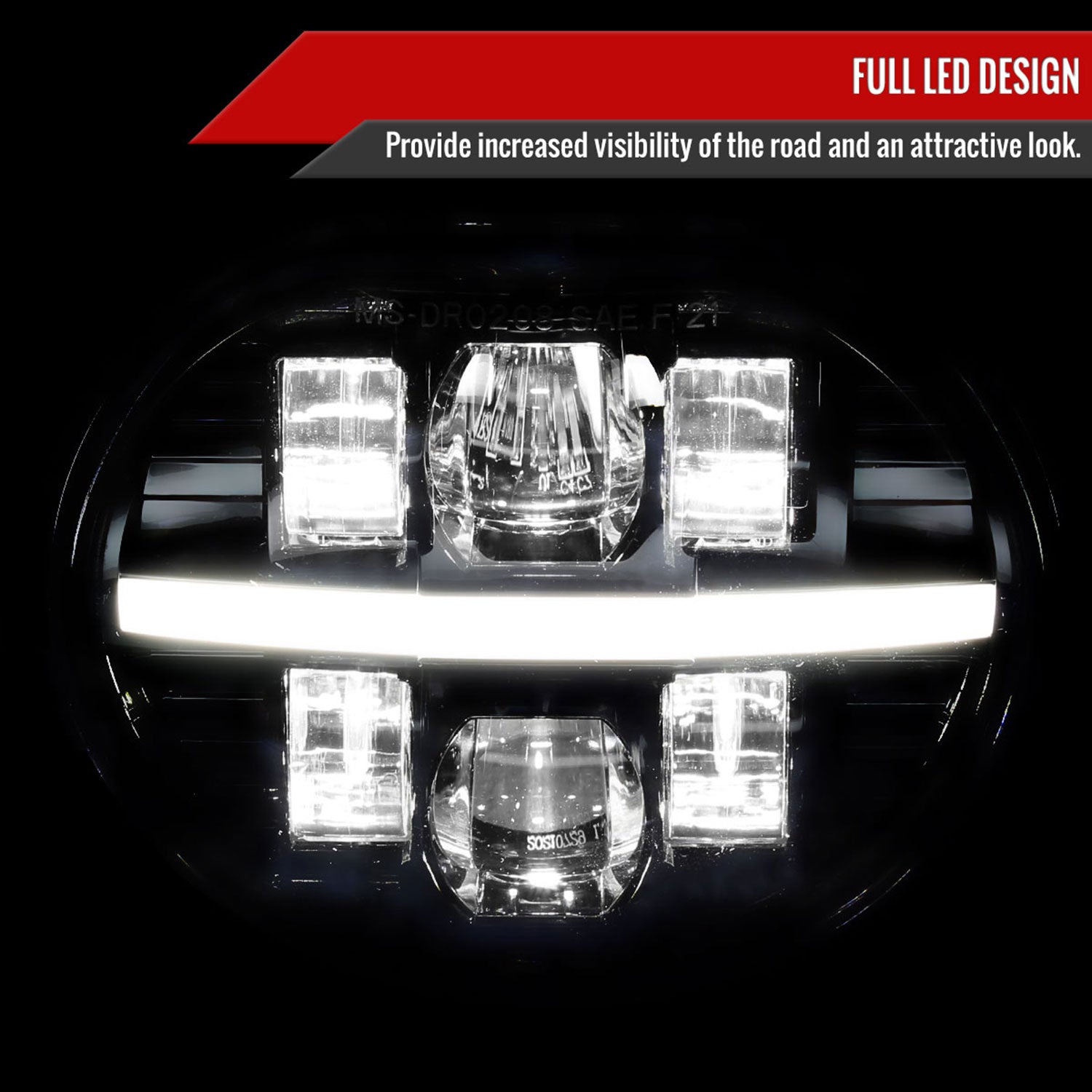 2002-2008 Dodge RAM 1500/2500/3500/Durango LED Fog Lights Kit Glossy Black