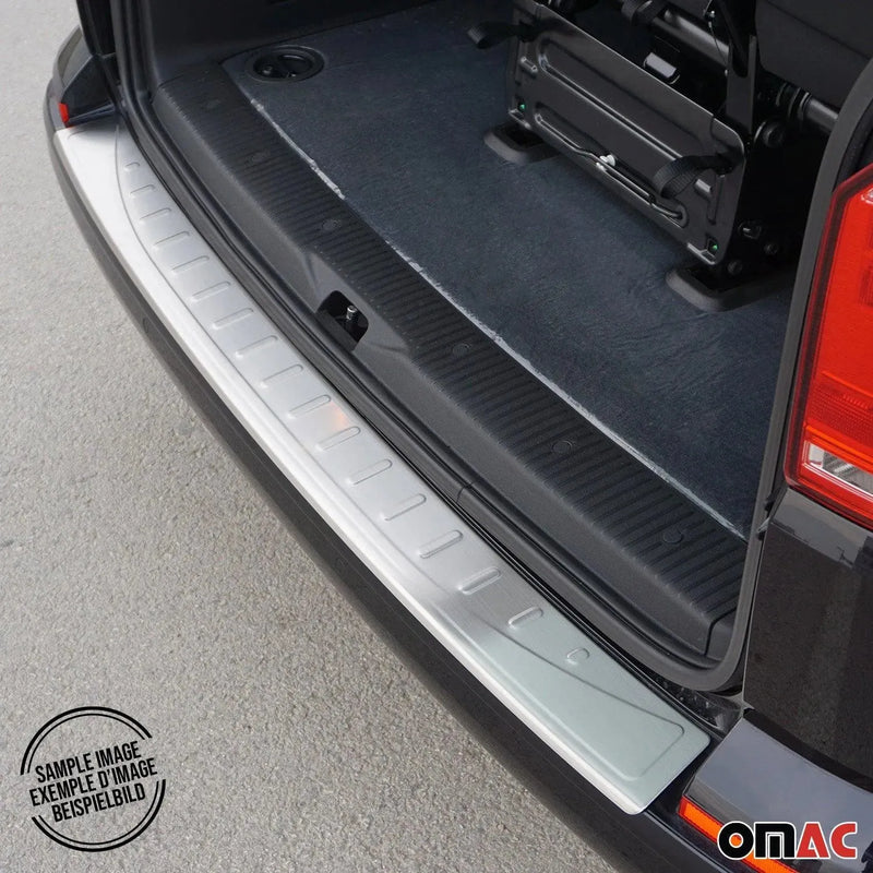 Rear Bumper Sill Cover Protector for Mercedes Metris 2016-2024 Brushed Steel - OMAC USA