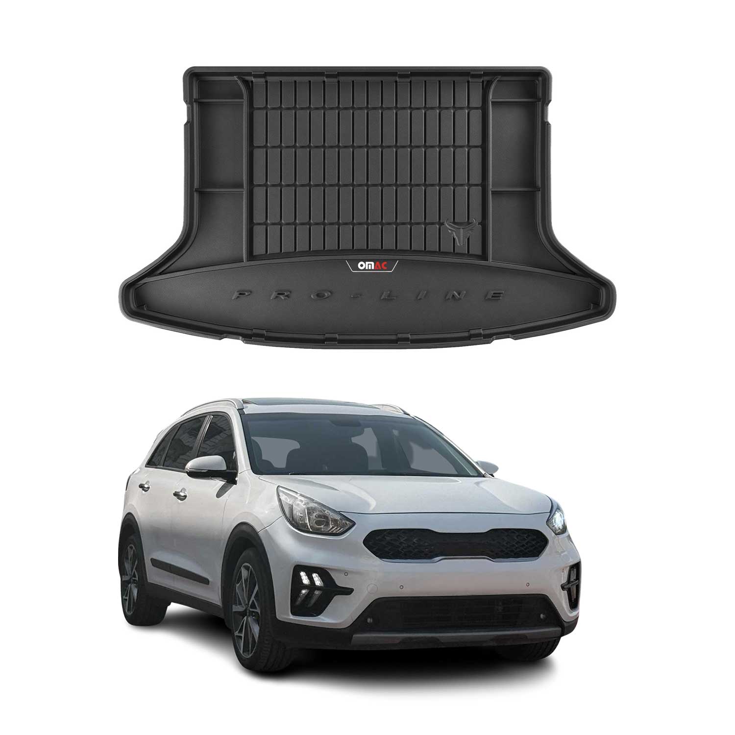 2017-2022 Kia Niro Hybrid Premium Cargo Liner Trunk Mat All Weather Heavy Duty without subwoofer
