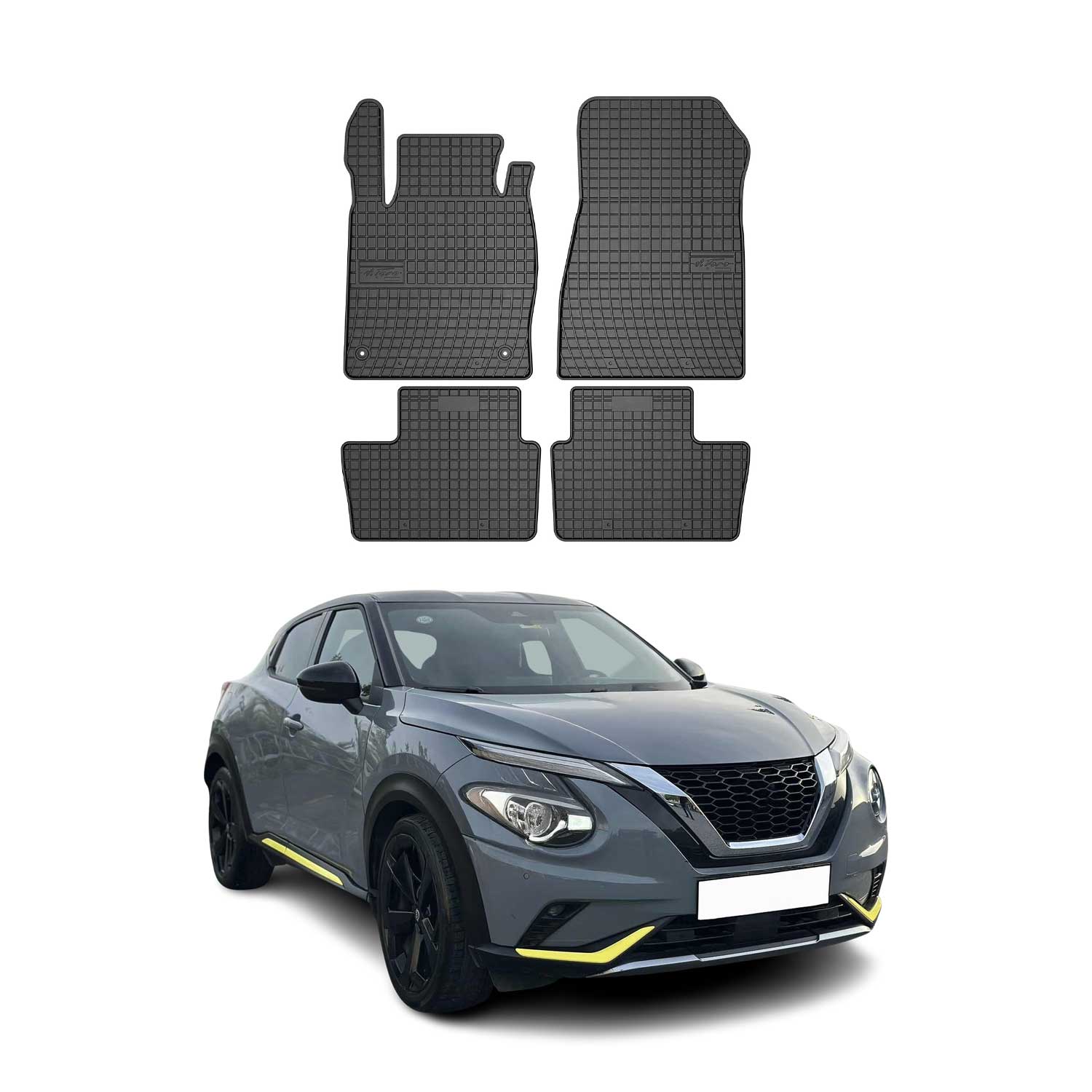 2019-2024 Nissan Juke Floor Mats Liners Full Set All Weather Rubber Black