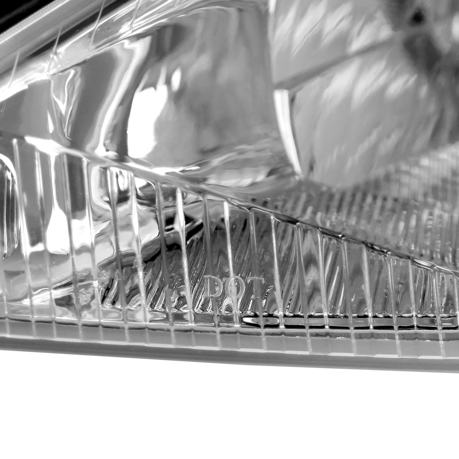 2000-2004 Ford Focus Factory Style Crystal Headlights Chrome/Clear Lens