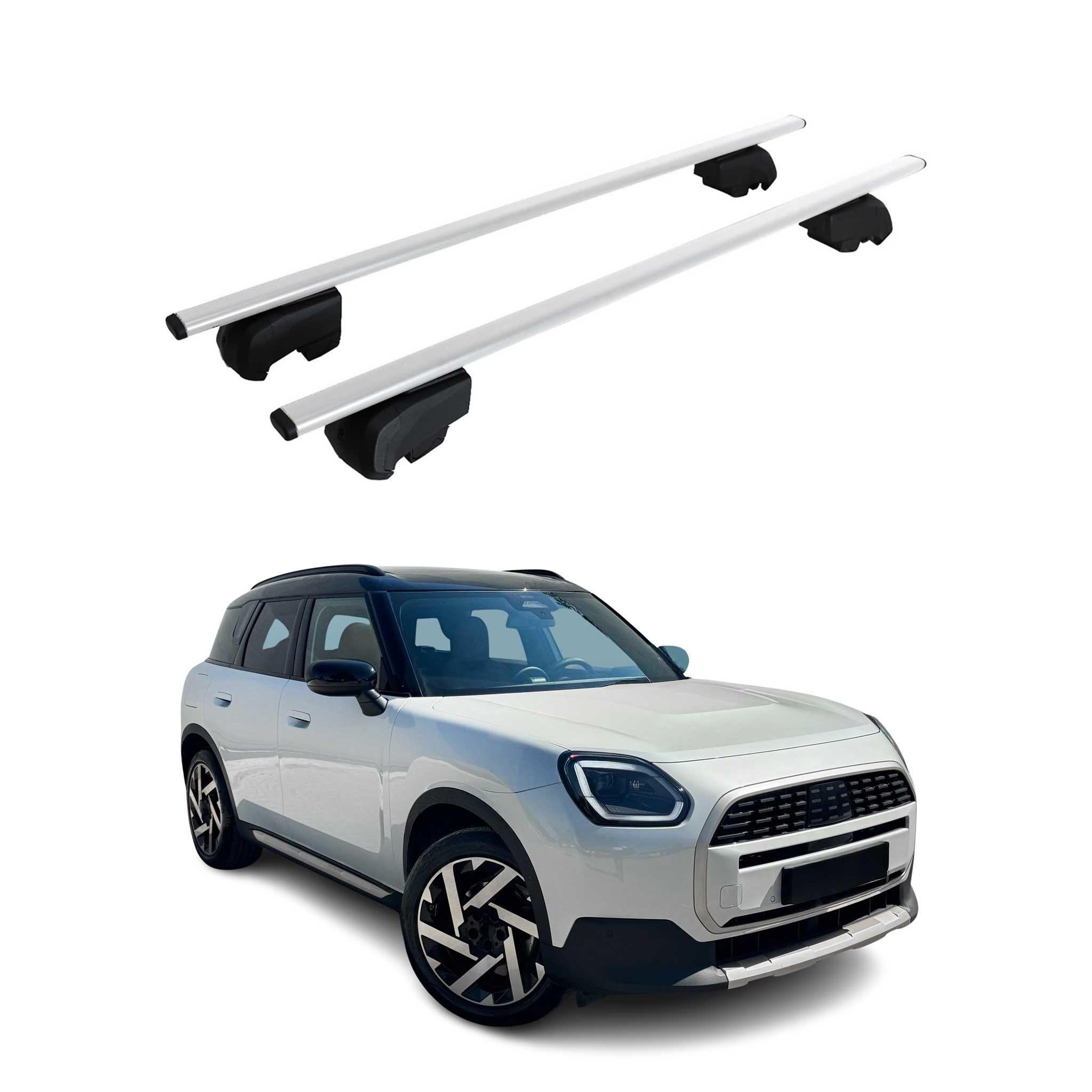 Top Roof Racks Cross Bars Luggage Carrier for Mini Countryman 2025-2026 2x Gray