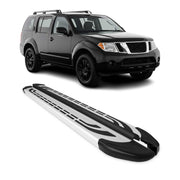 2005-2012 Nissan Pathfinder Running Boards Side Steps Silver