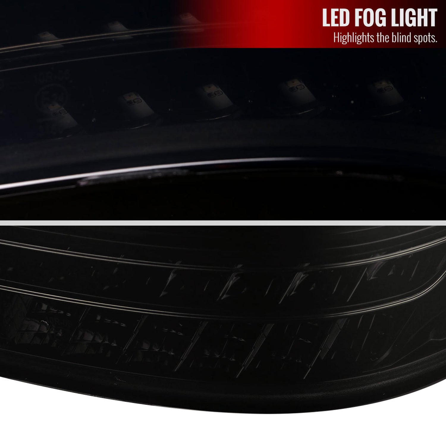 2001-2004 Mercedes Benz W203 C-Class Signal LED Tail Lights Glossy Black Dark