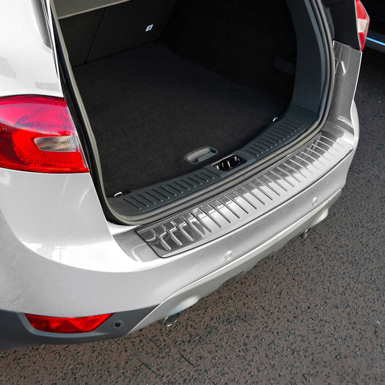 2008-2012 Ford Escape Rear Bumper Sill Cover Protector Guard Stainless Steel