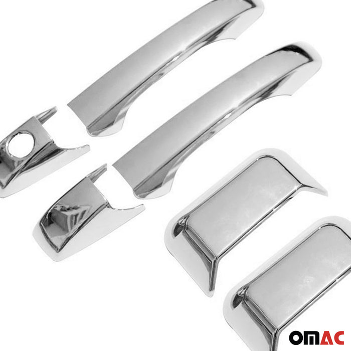 Car Door Handle Cover Protector for Jeep Compass 2011-2016 Silver Chrome 4 Pcs