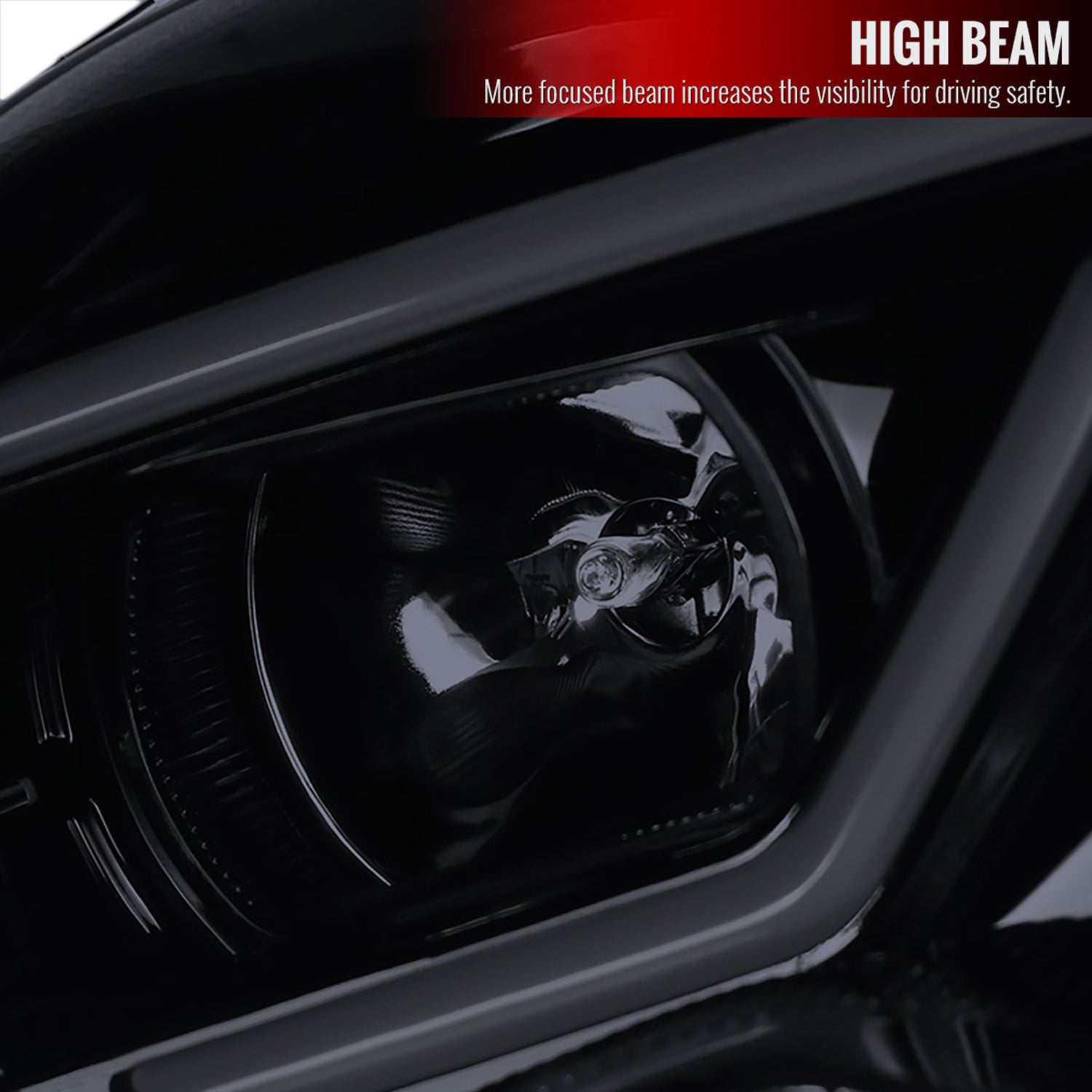 2001-2007 Mercedes W203 C Class Sedan LED Bar Headlights LED Signal Black