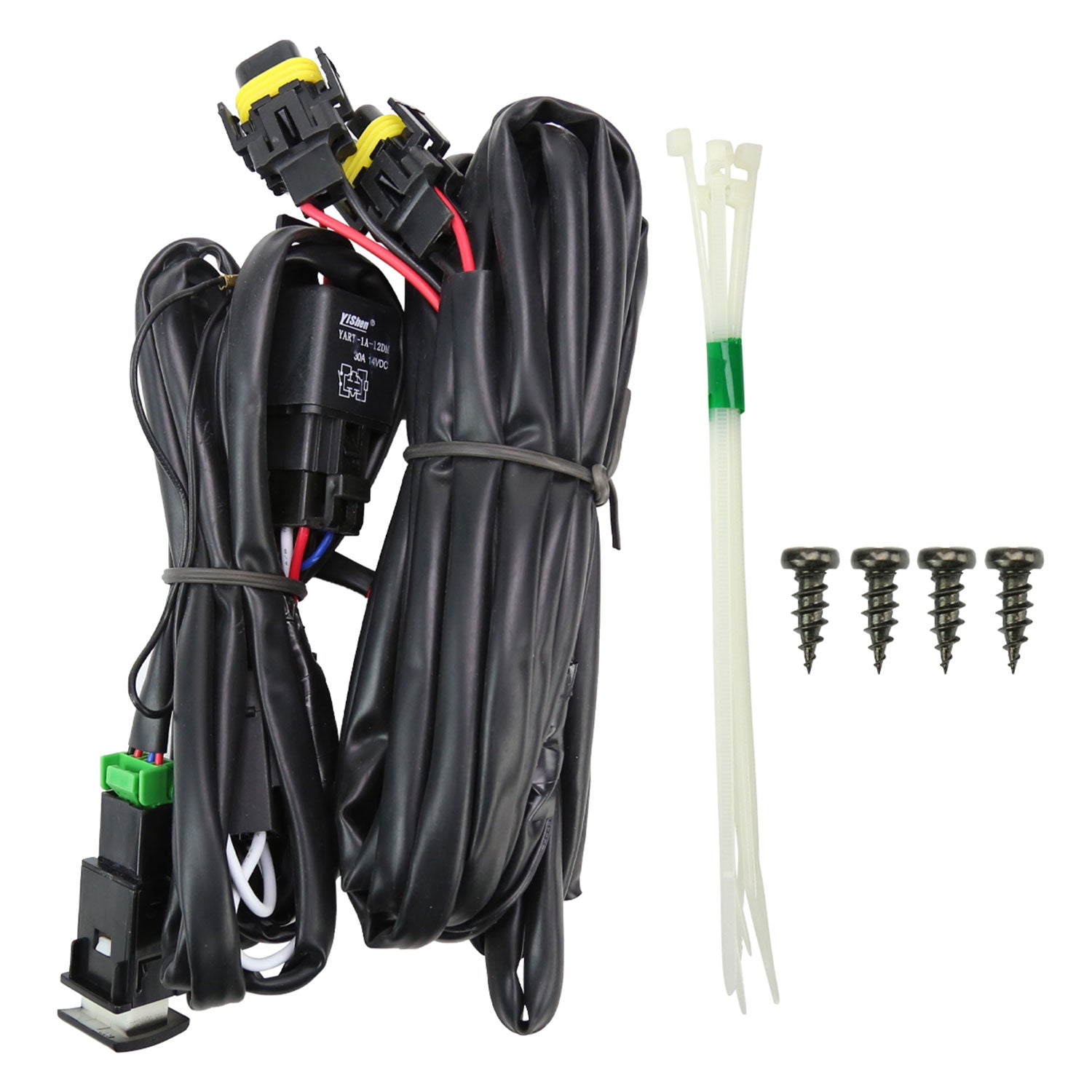 2020-2021 Toyota Highlander Fog Bumper Lights Chrome Housing/Clear Lens