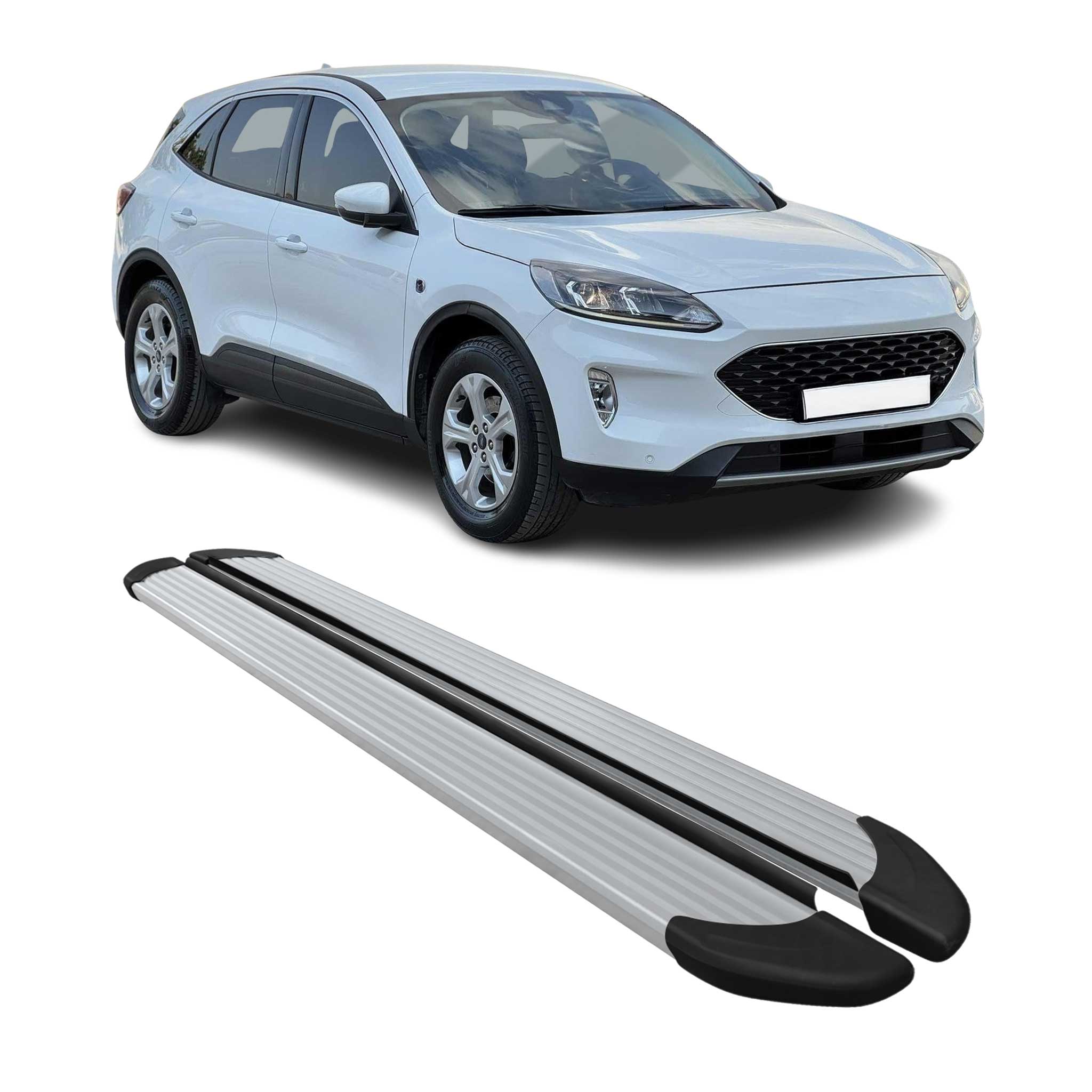 2020-2025 Ford Escape Running Boards Side Steps Silver