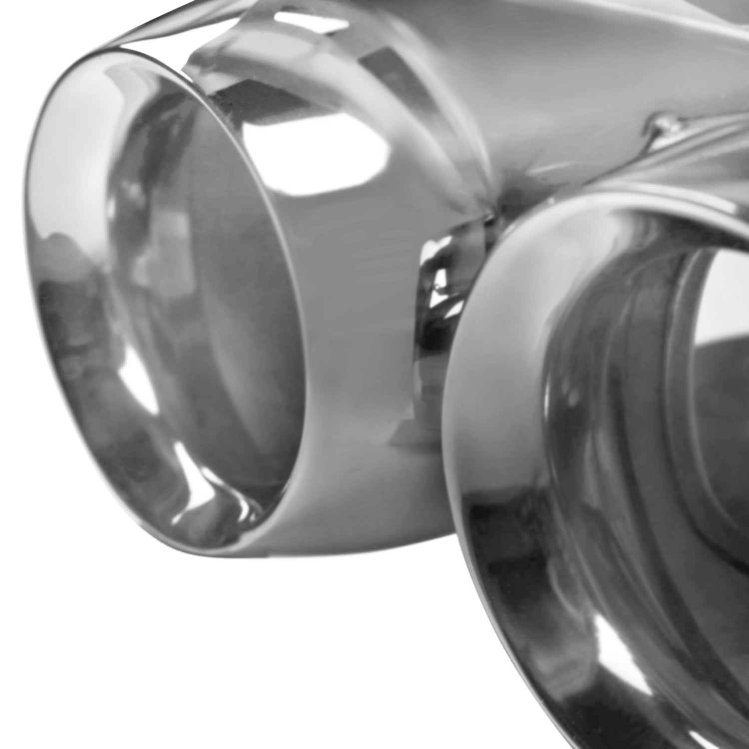 2015-2017 Ford Mustang Black GT350 Rear Diffuser w/Dual Steel Muffler Tips