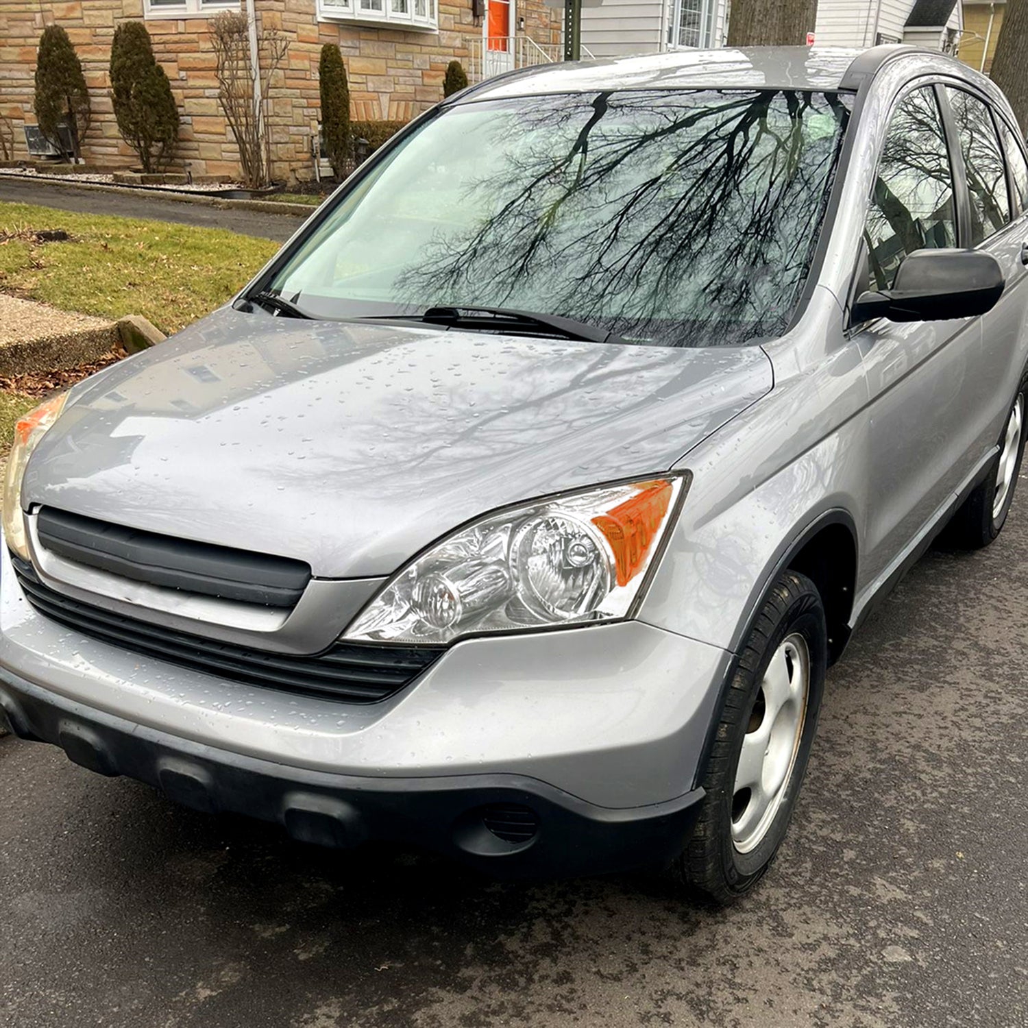 2007-2011 Honda CR-V Factory Style Headlights Chrome Housing/Clear Lens