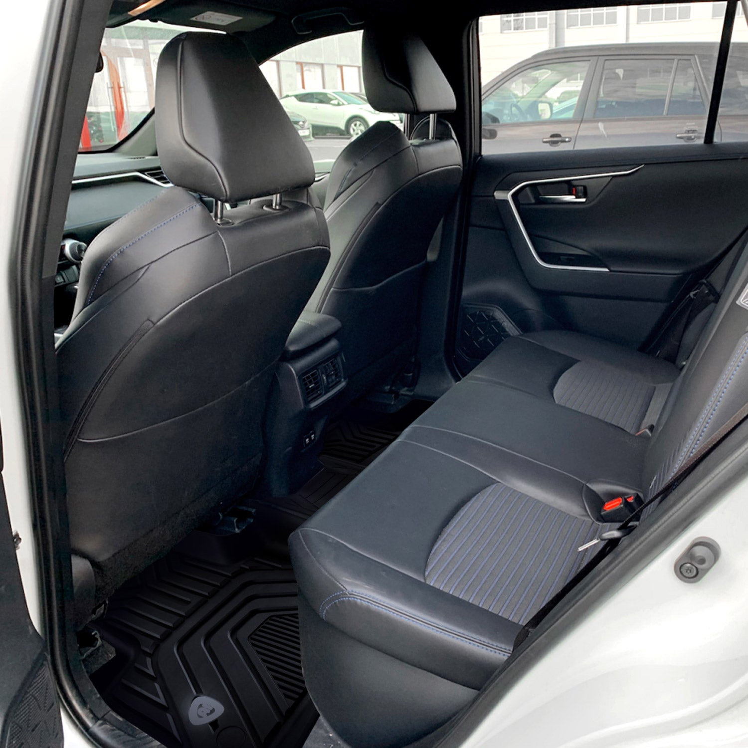 2019-2022 Toyota RAV4 All Weather Black TPE Floor Mats Liner 3Pcs