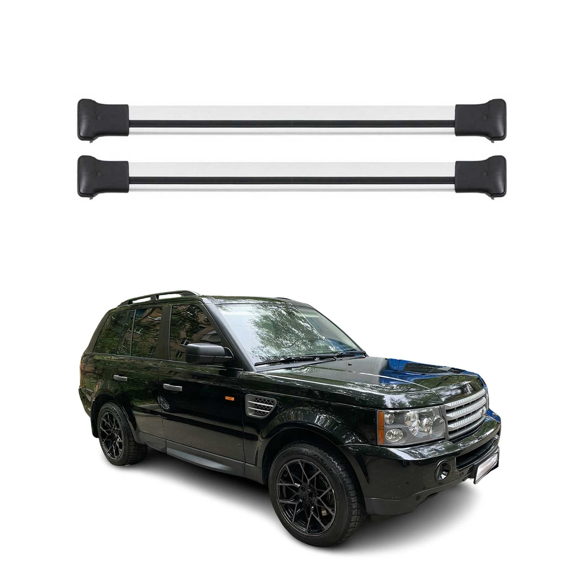 Range Rover With Fly Rod Racks Roof Racks for Land Rover Range Rover Sport 2006-2013 Silver | OMAC ...