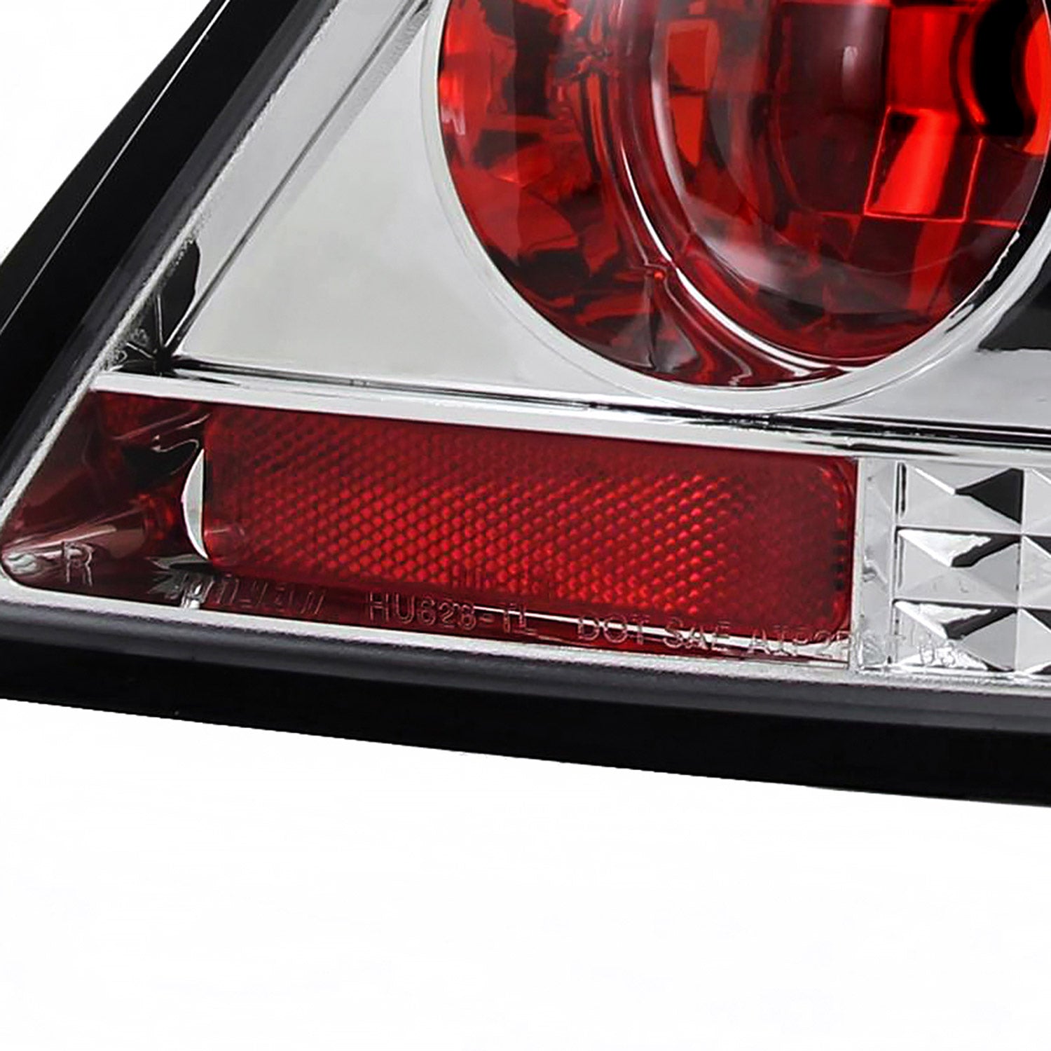 2004-2010 Scion tC Tail Lights Chrome Housing/Clear Lens