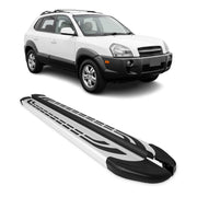 2005-2009 Hyundai Tucson Running Boards Side Steps Silver