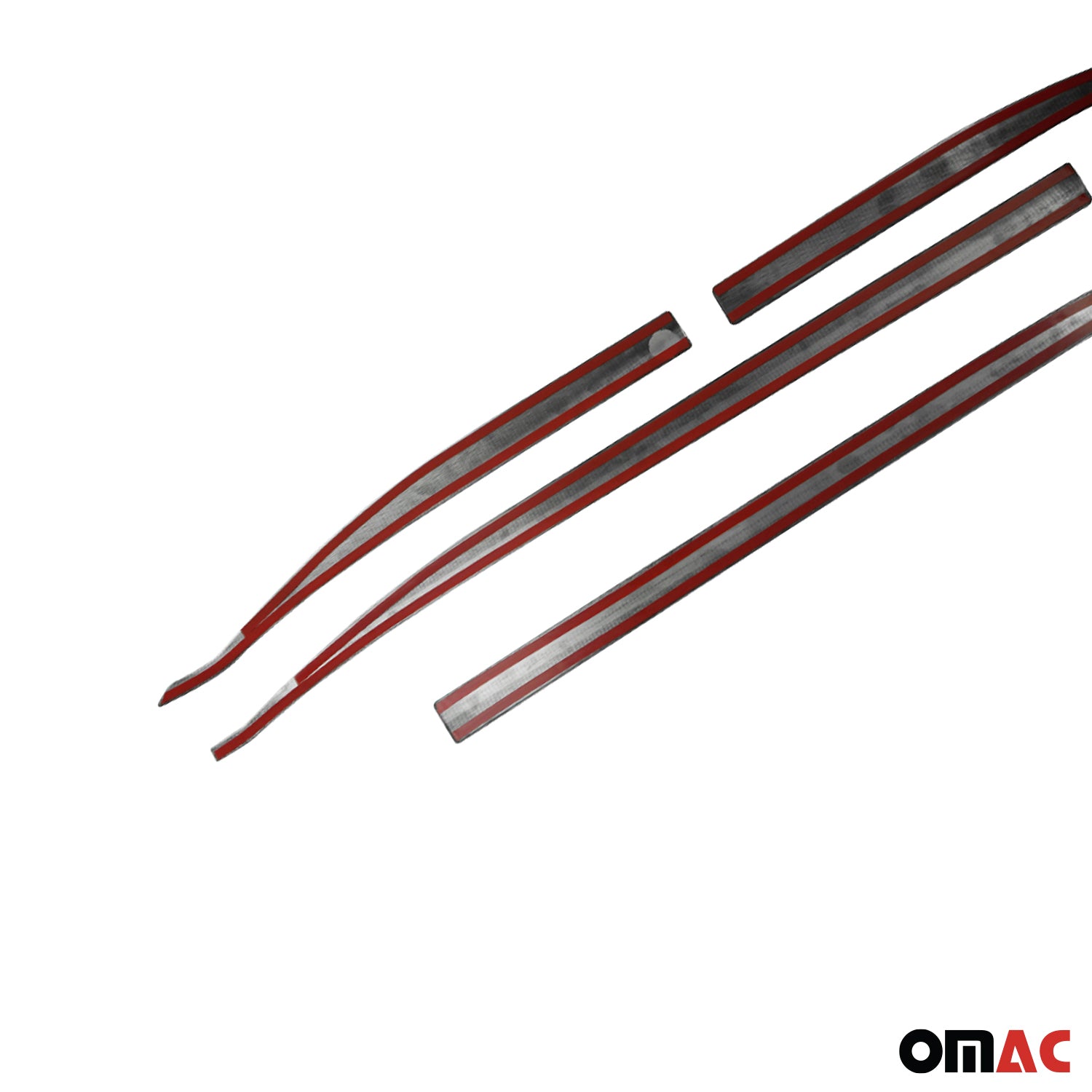 2019-2024 Jeep Renegade Side Door Molding Trim  Brushed Steel Dark 4x