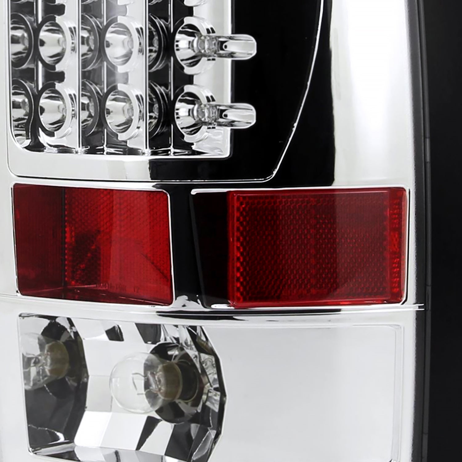2002-2006 Dodge RAM LED Tail Lights Chrome Housing/Clear Lens