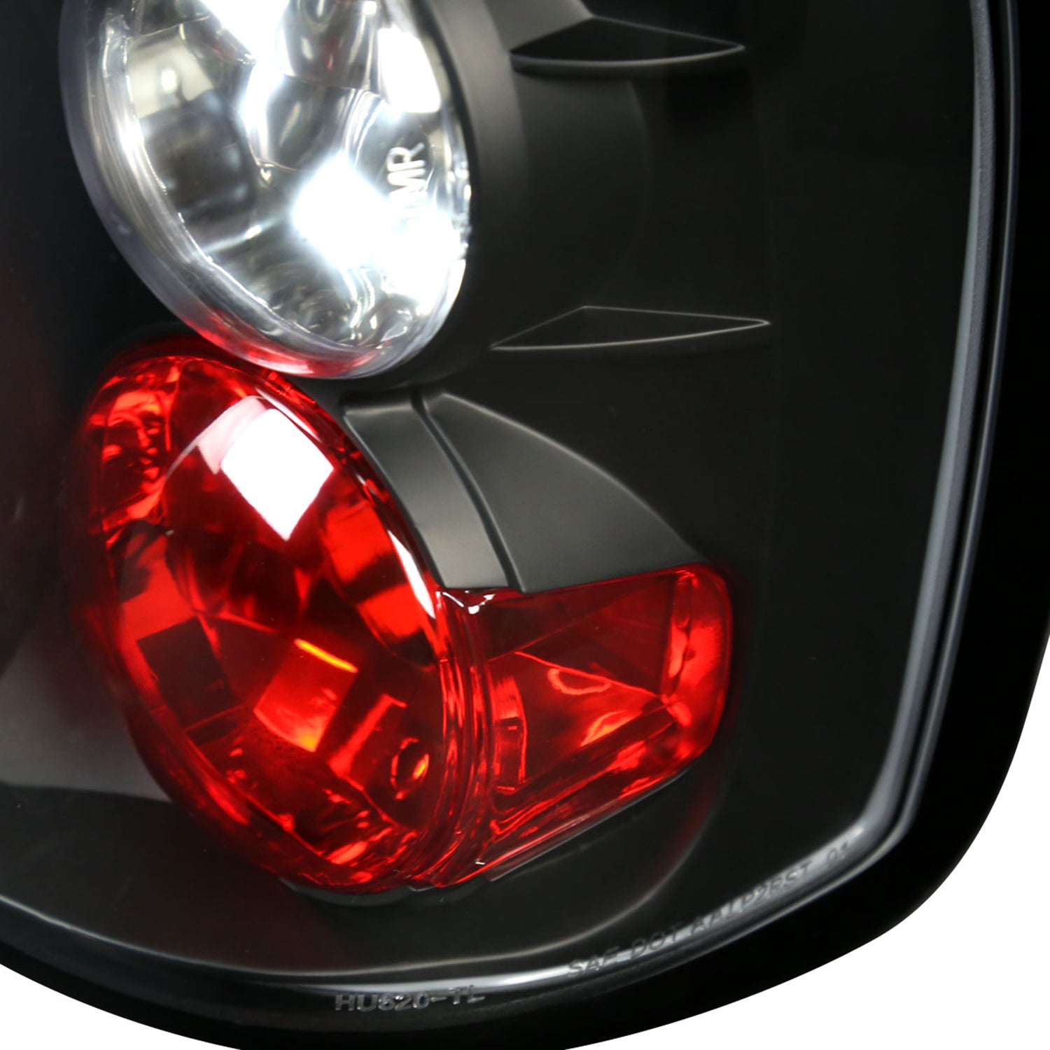 1997-2004 Dodge Dakota Tail Lights Matte Black Housing/Clear Lens